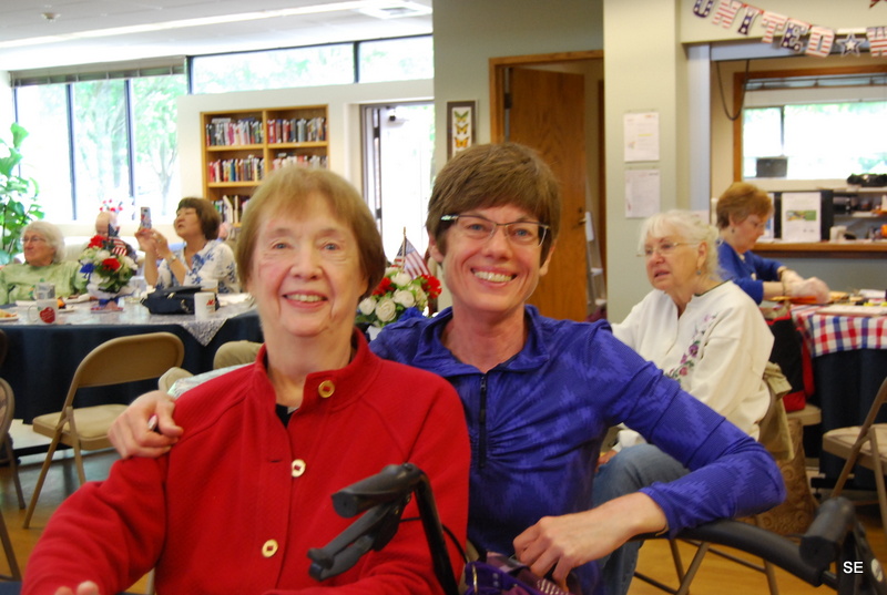 Katharine Wismer and mother at Issaquah Senior Center