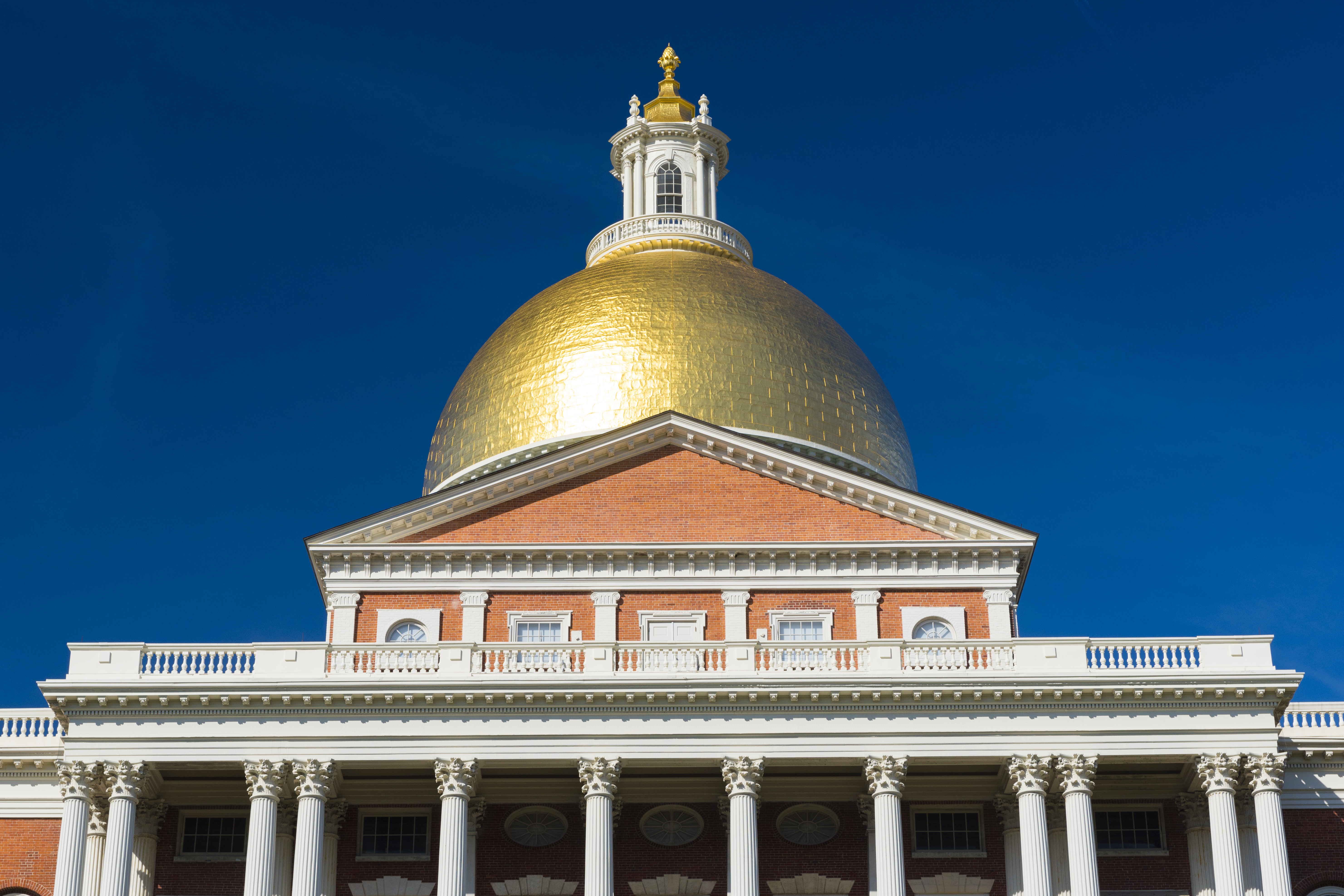 The Massachusetts State House in Boston, USA