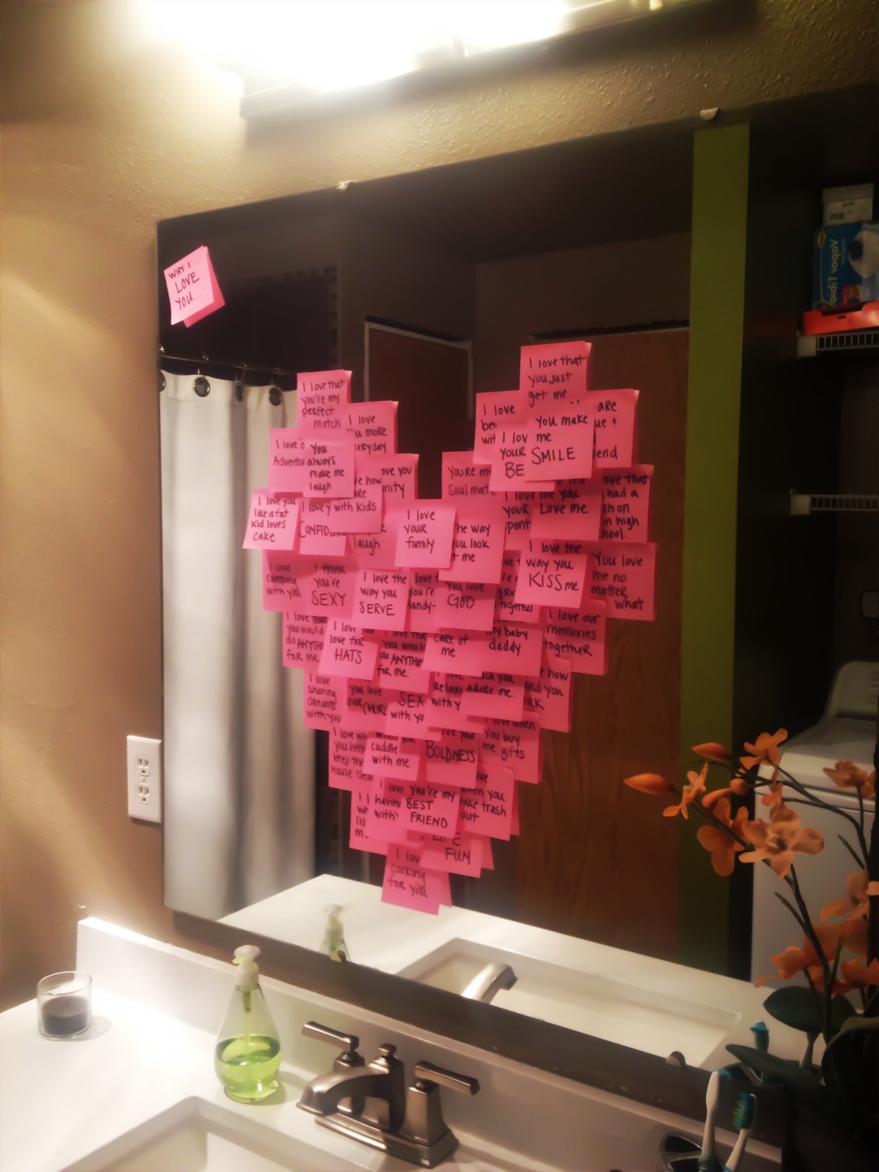 post it heart