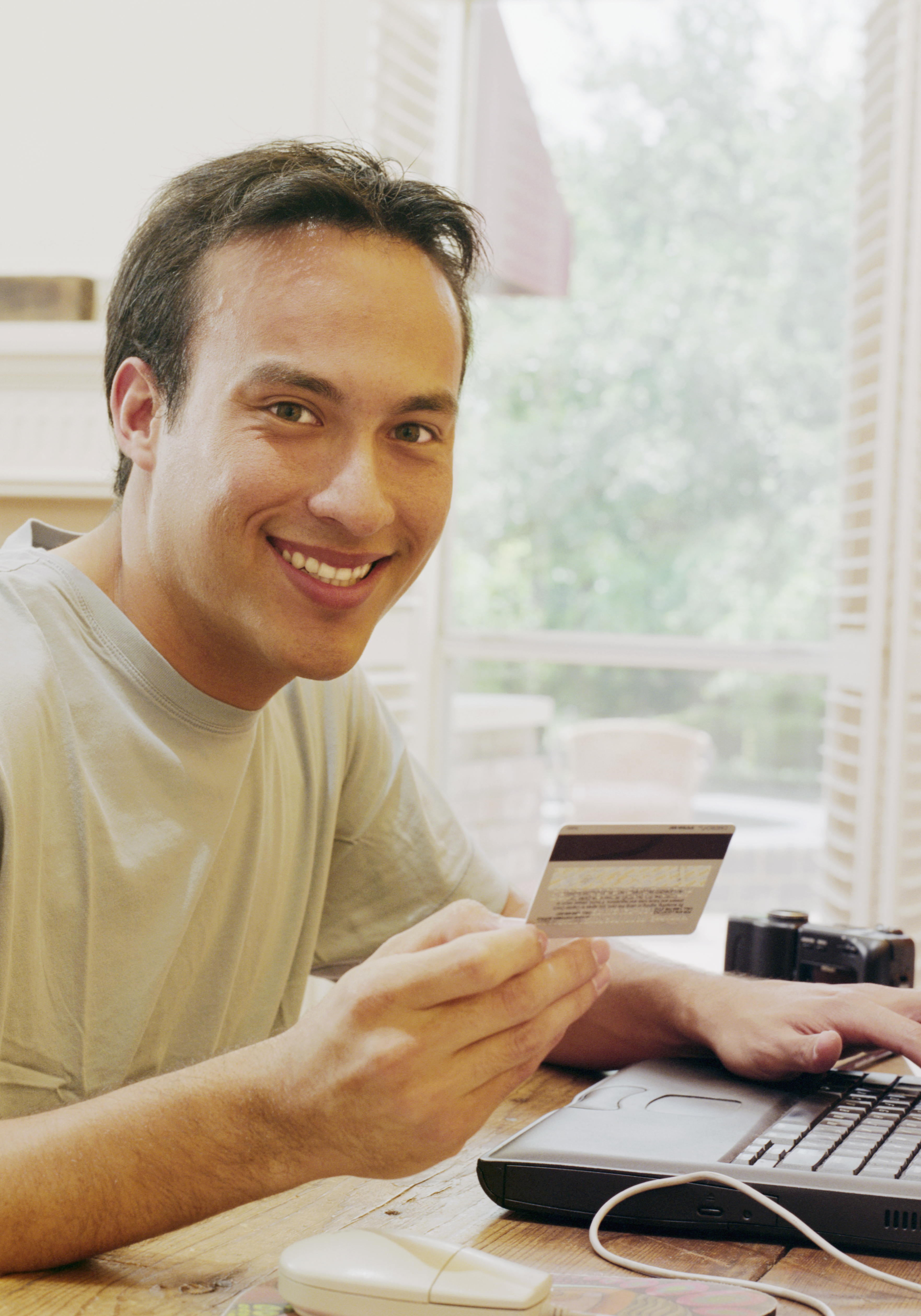 Man Shopping on Internet