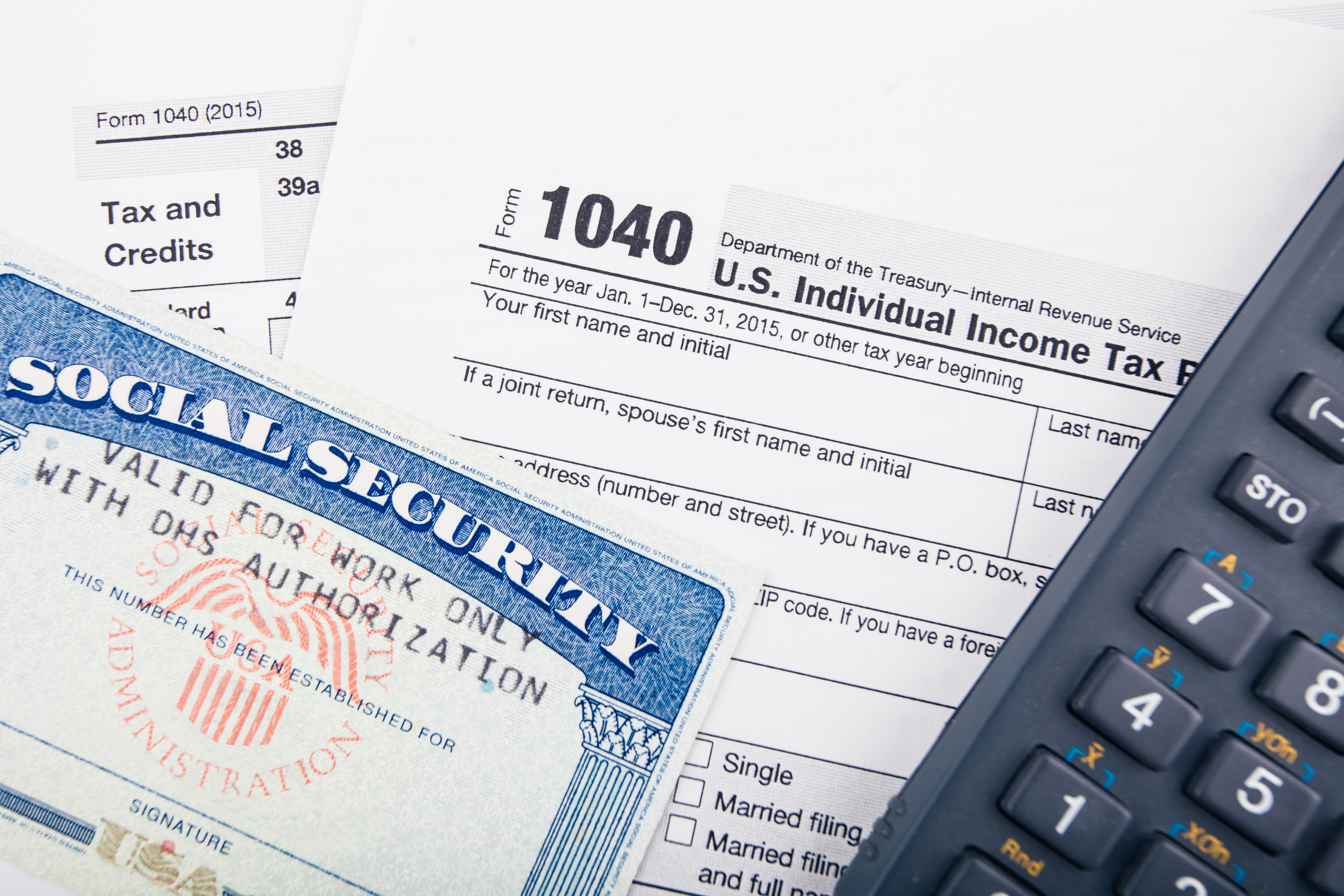 Tax return forms and documents