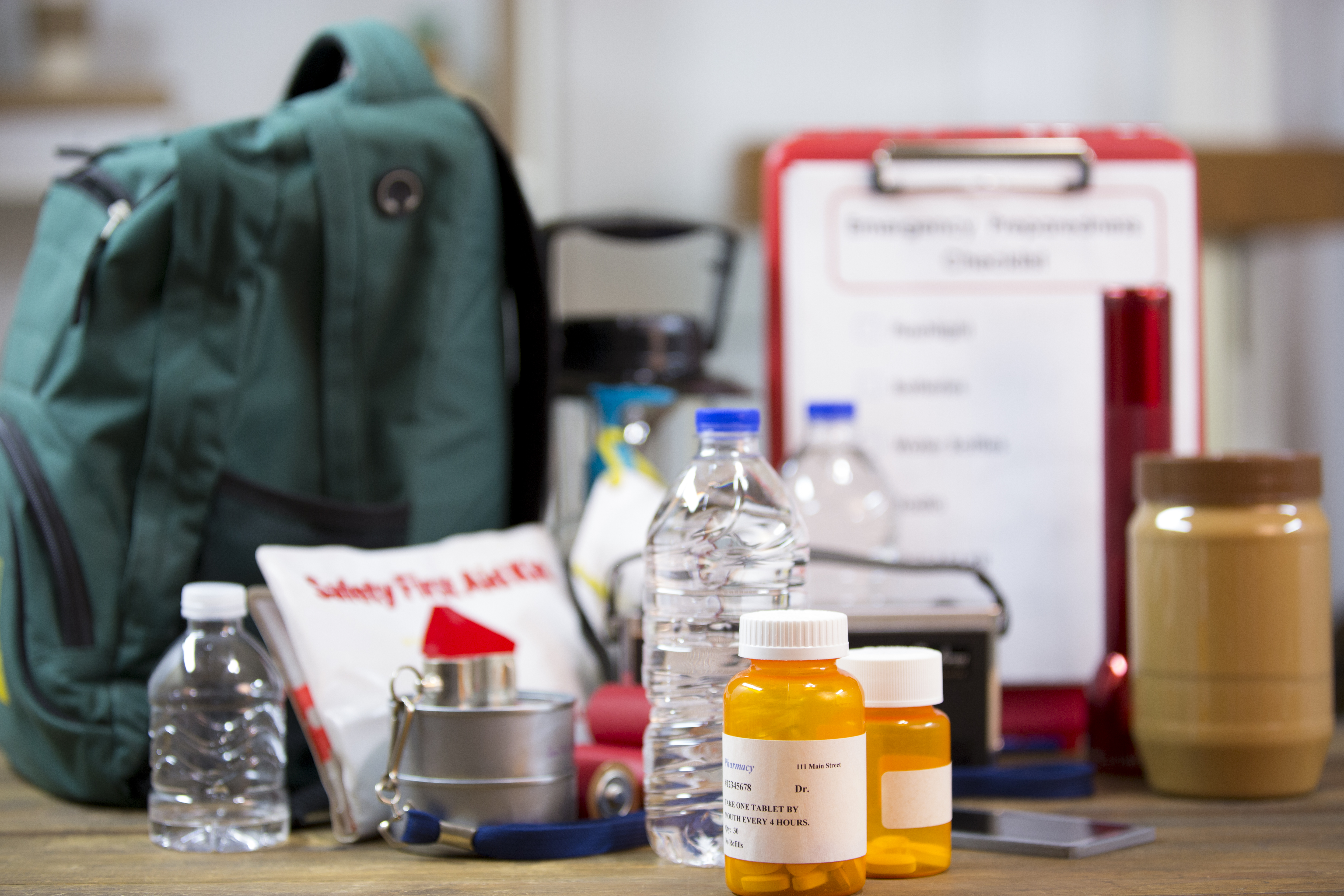 Emergency preparedness natural disaster supplies. (Photo credit: Getty Images)