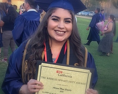 Andrus Opportunity Scholarship 2016 Adriana Meza Gonzalez