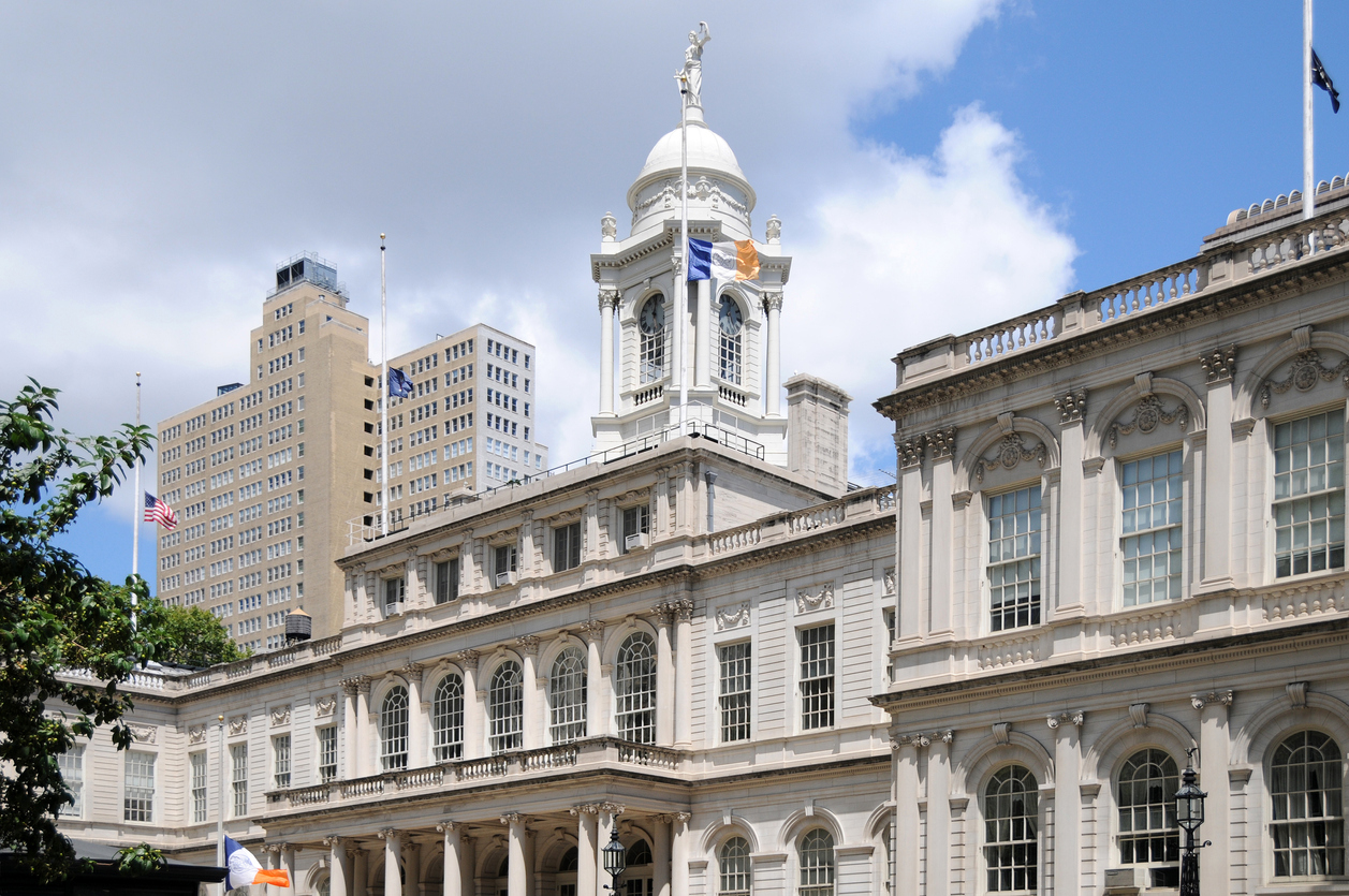 View of the New York City Hall