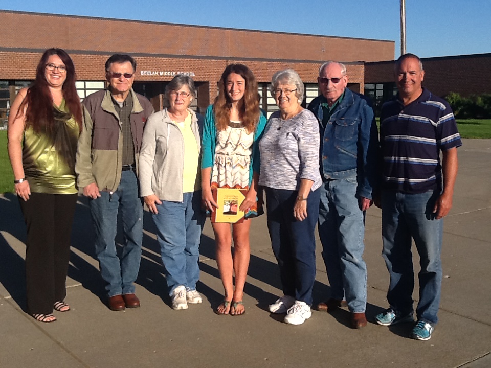 Victoria Hafner with parents-grandparents