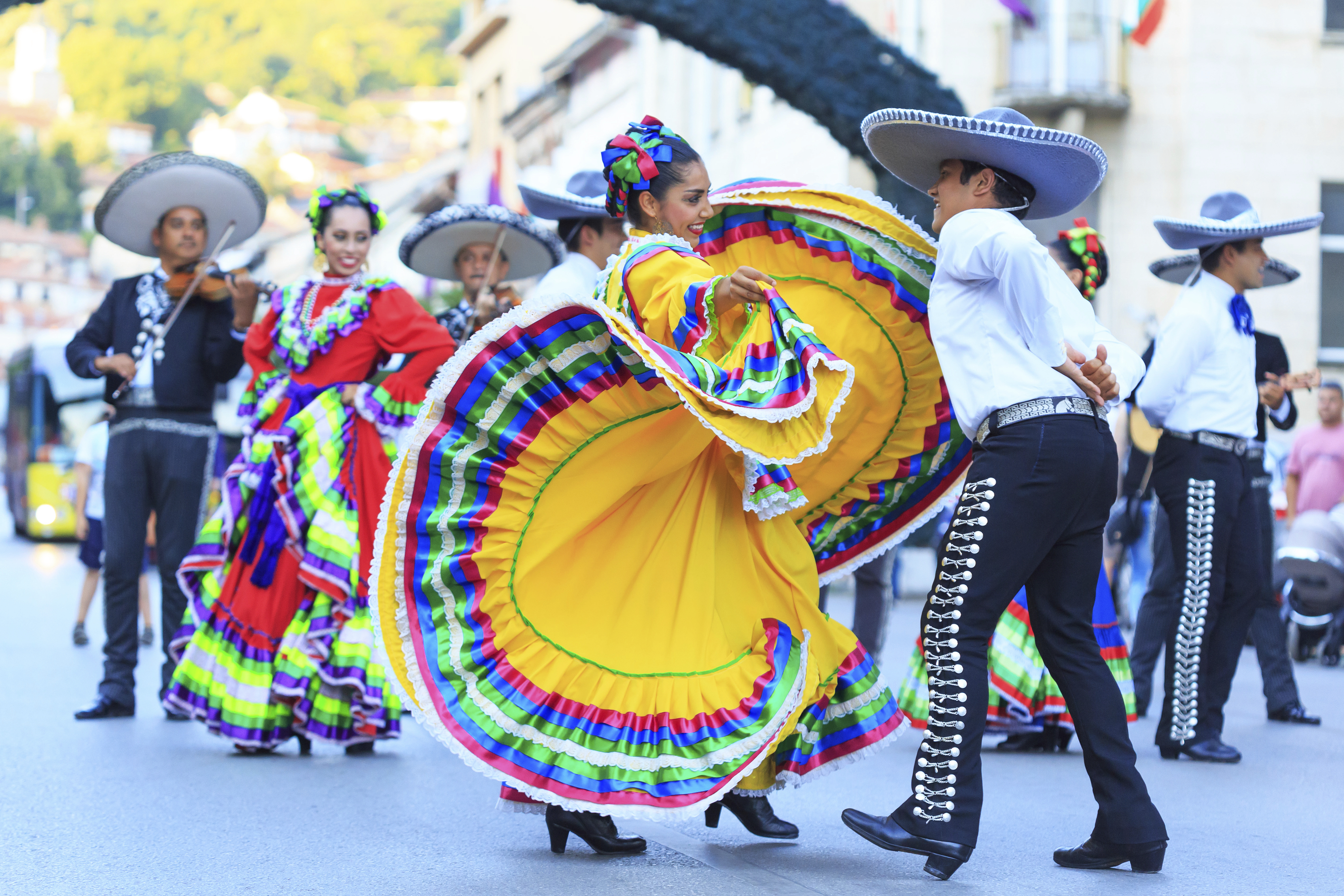 Mexican Group participating in festival