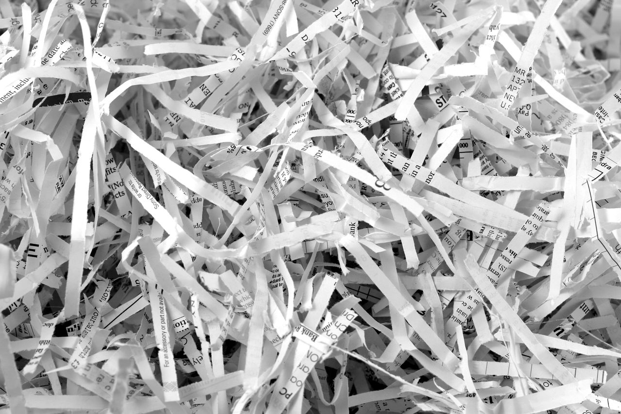 shredded paper