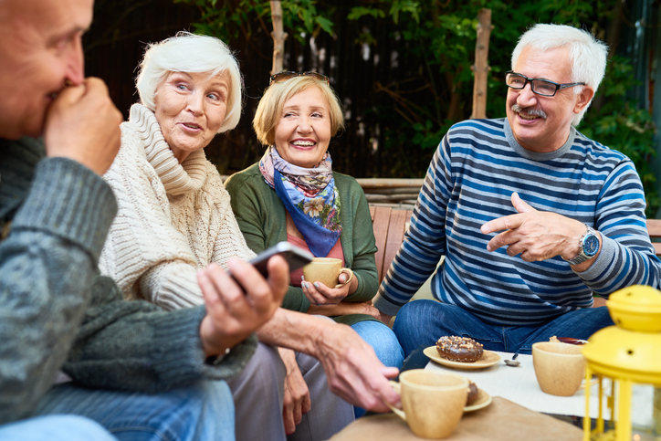 Senior Friends Enjoying Time Outdoors