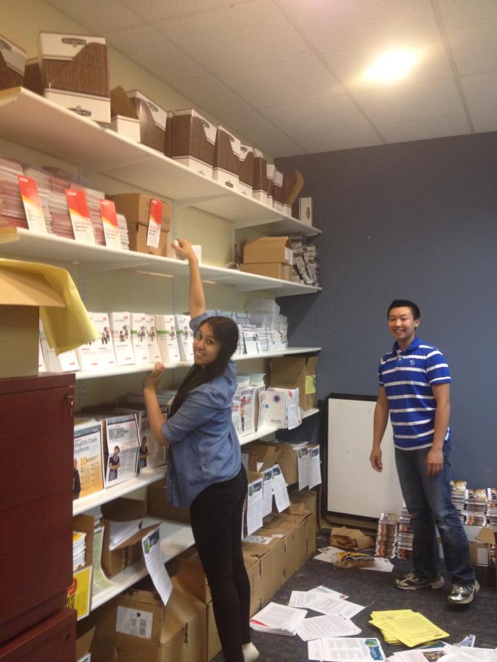 Shreya and Kevin - High School Volunteers at AARP New Jersey