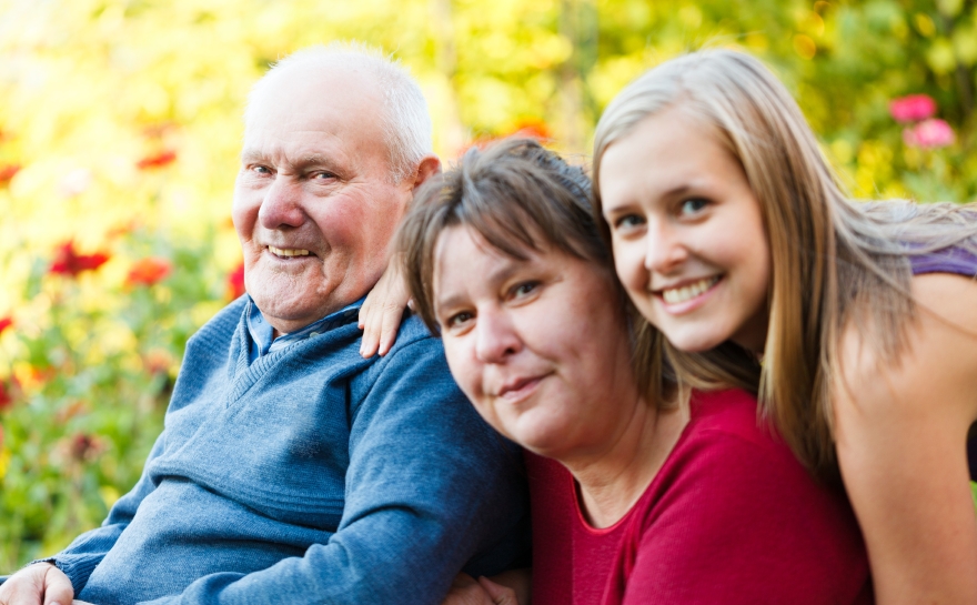 Grandfather with Alzheimer's Disease