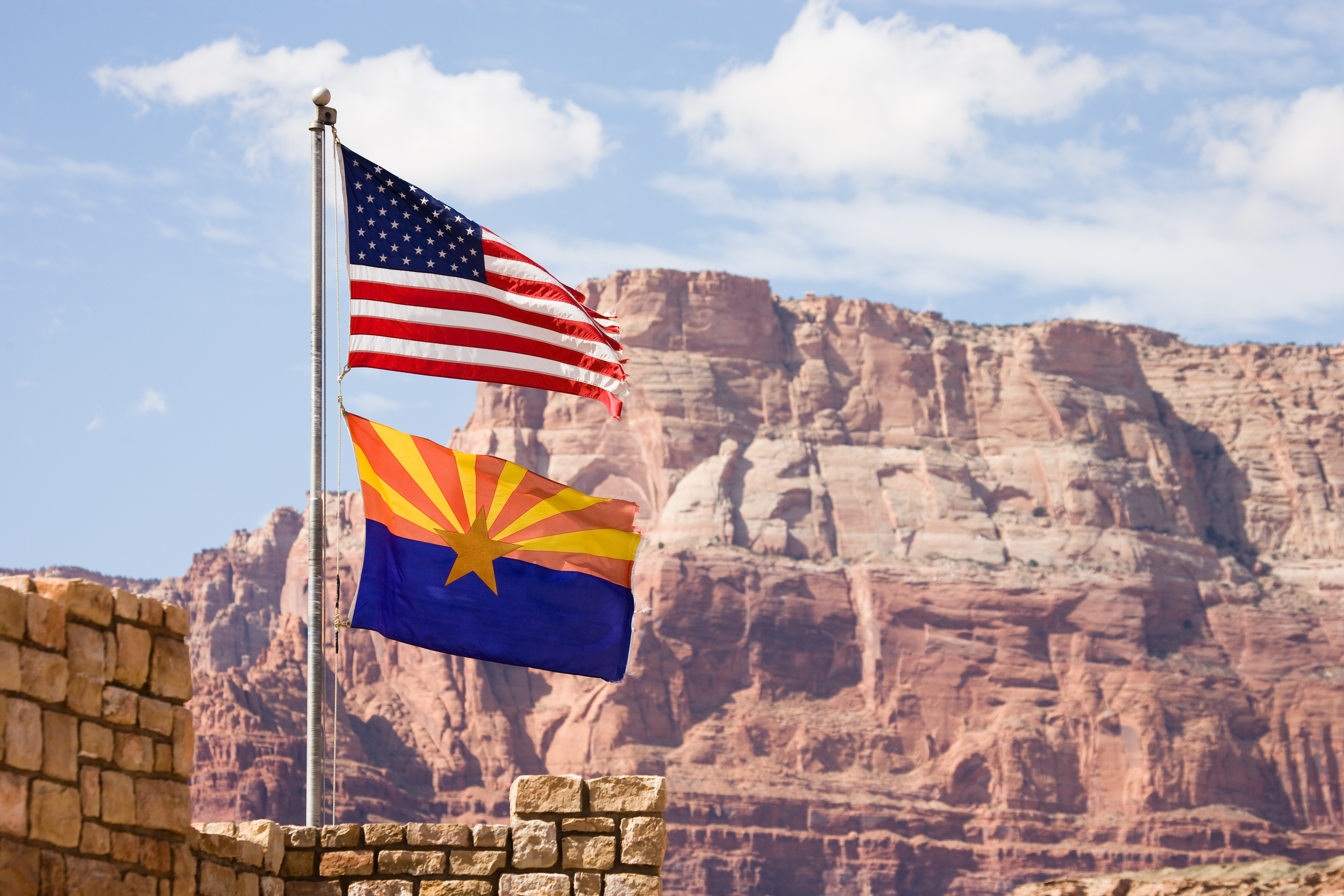 Flag USA and Arizona