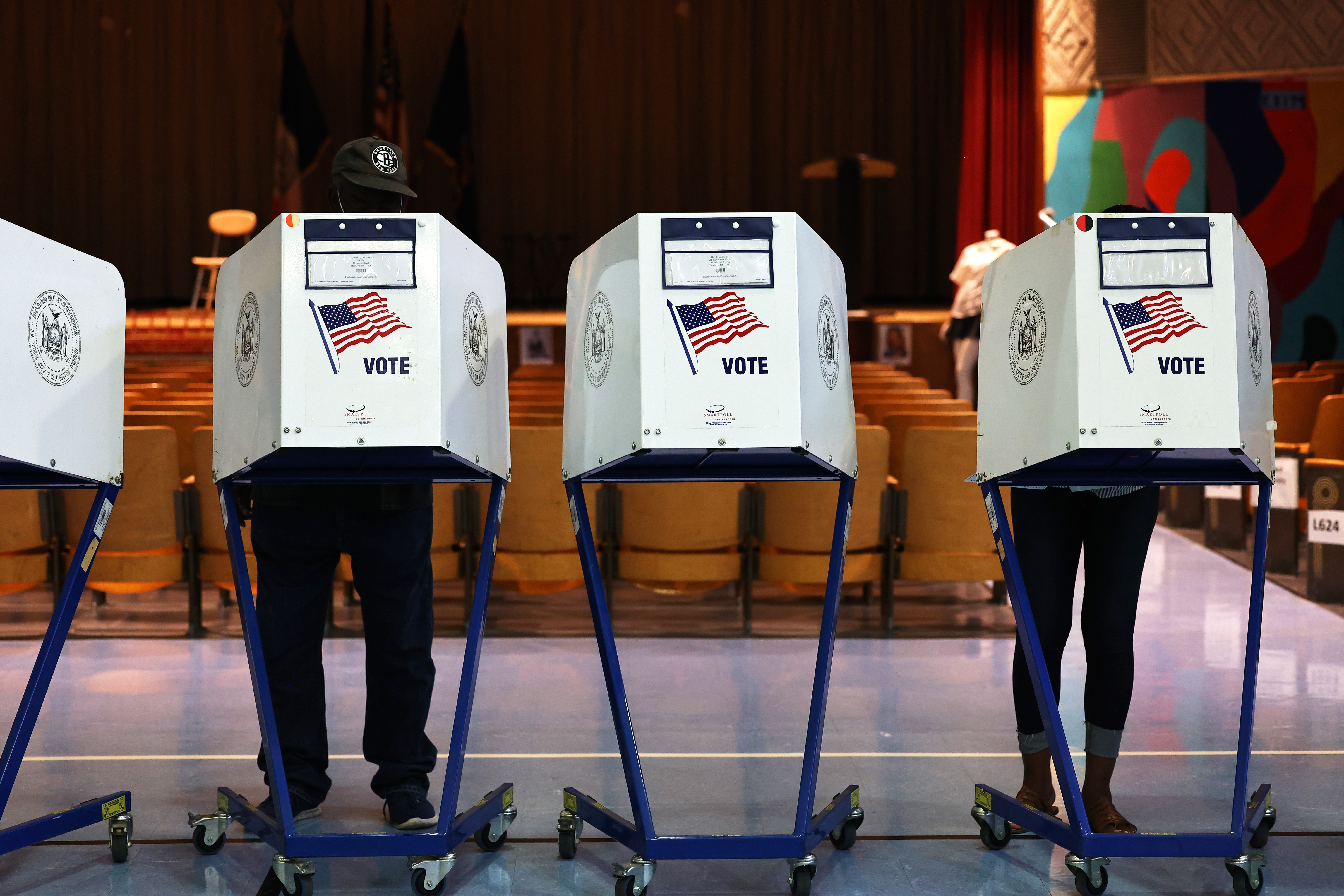 New Yorkers Vote In Mayoral Primary Election