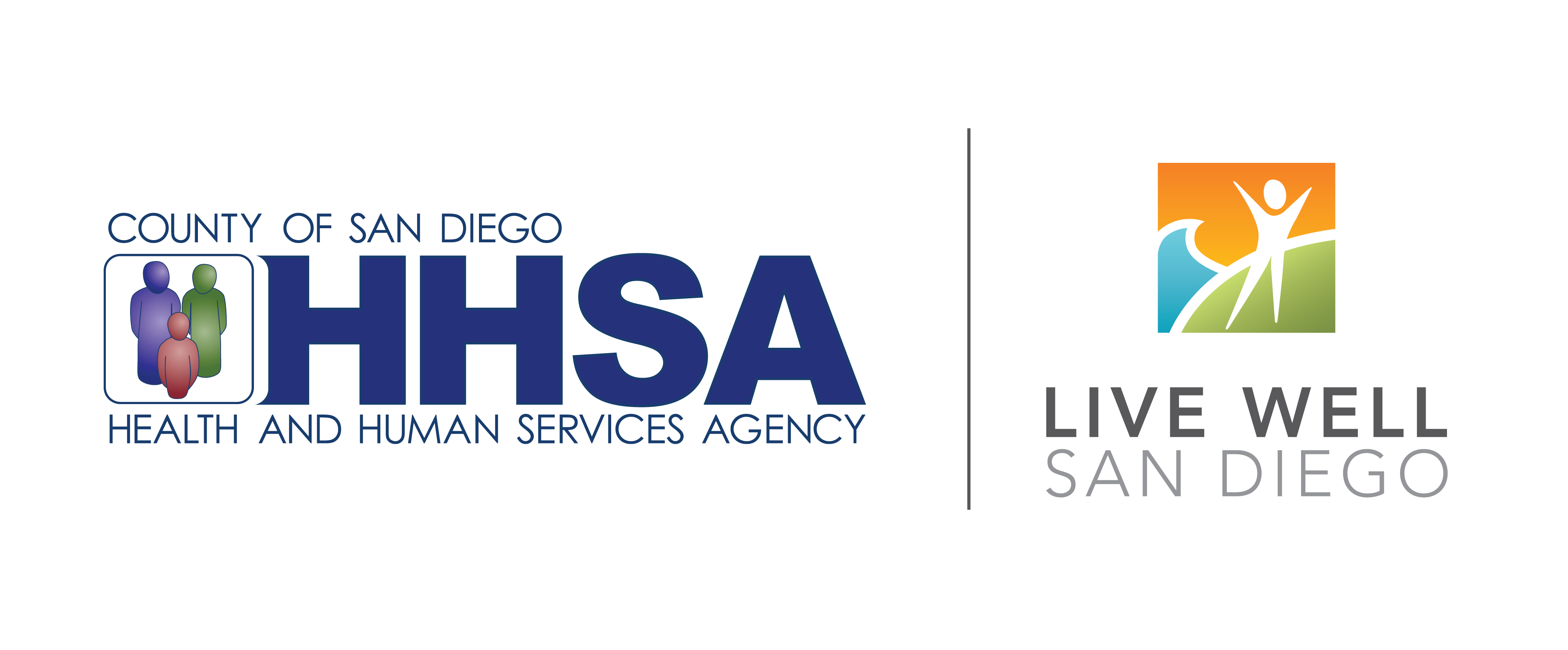 Logos HHSA and Live Well San Diego