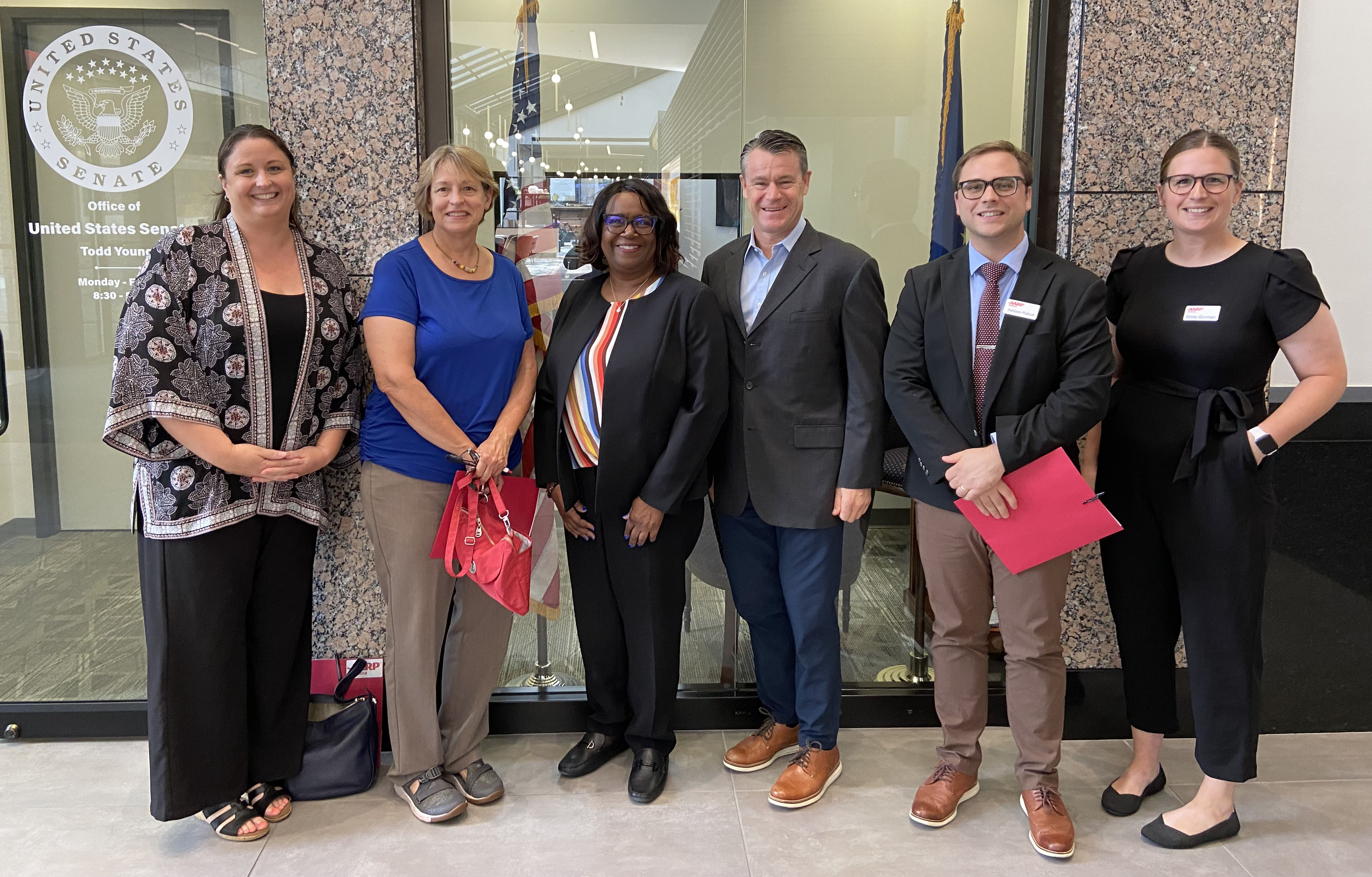AARP Indiana met with U.S. Senator Todd Young during the August Congressional recess. 