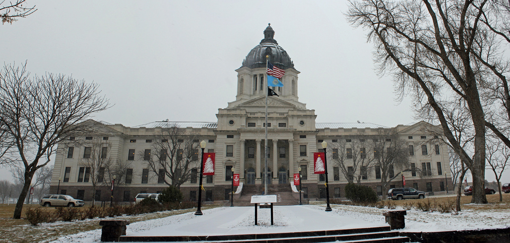 South Dakota State Capitol in Winter