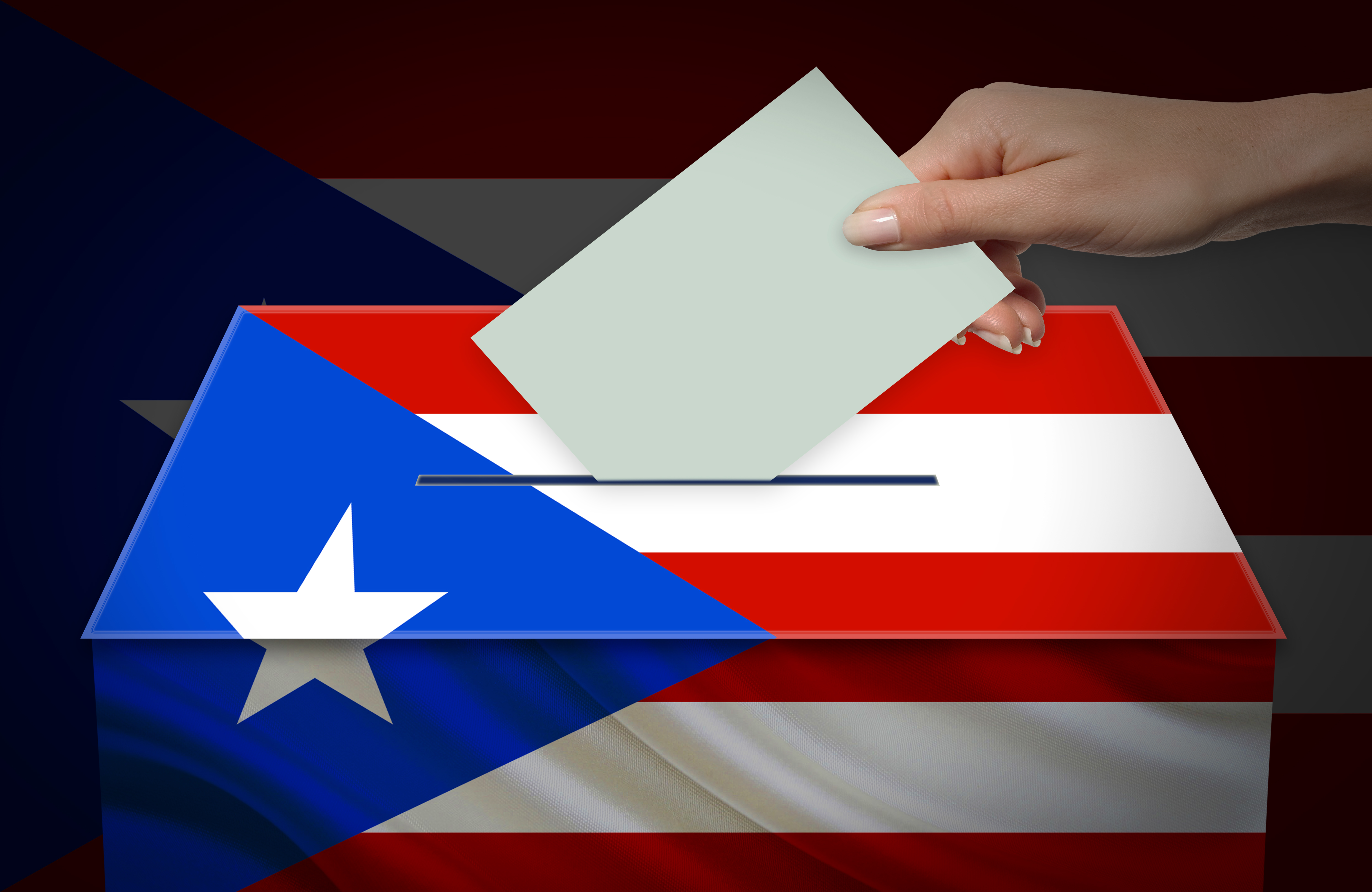 A ballot box in Puerto Rico