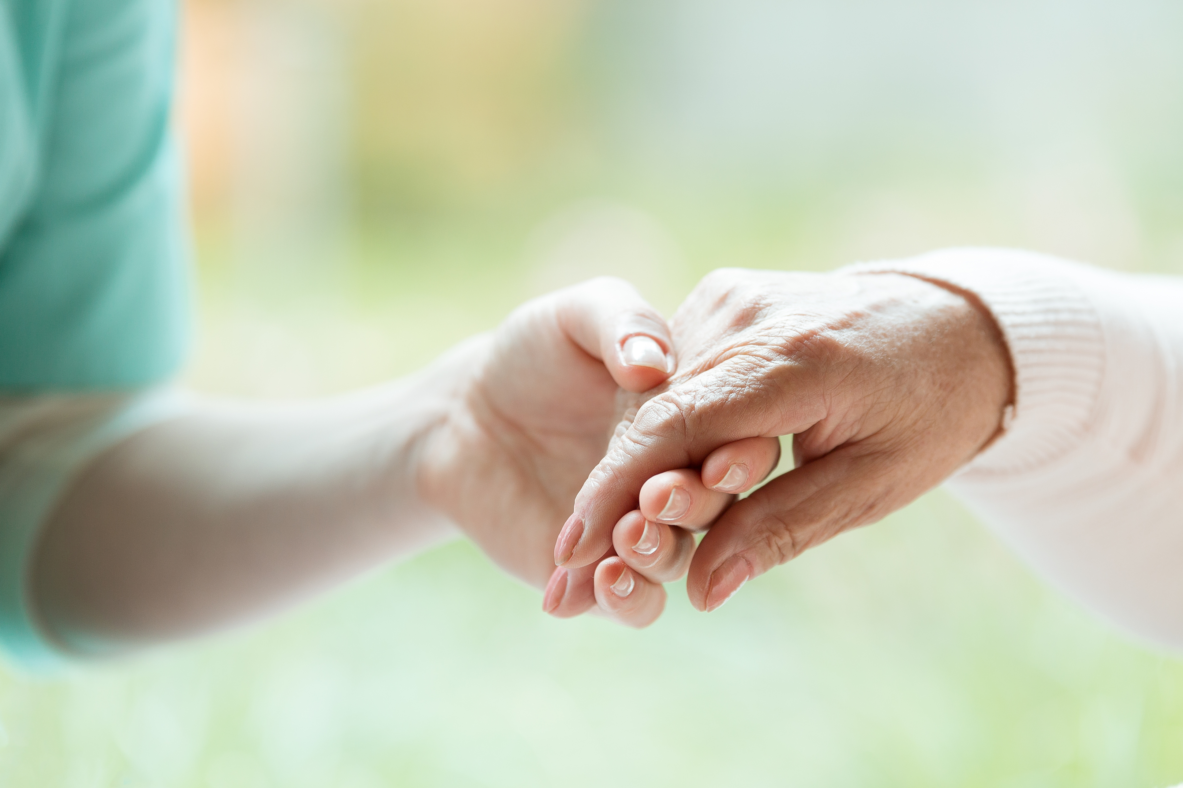 Hand of nurse