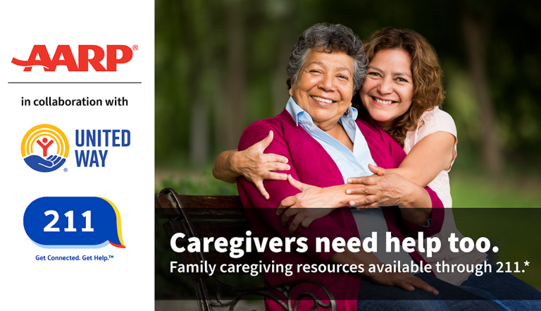 Family caregiver hugging a loved one.