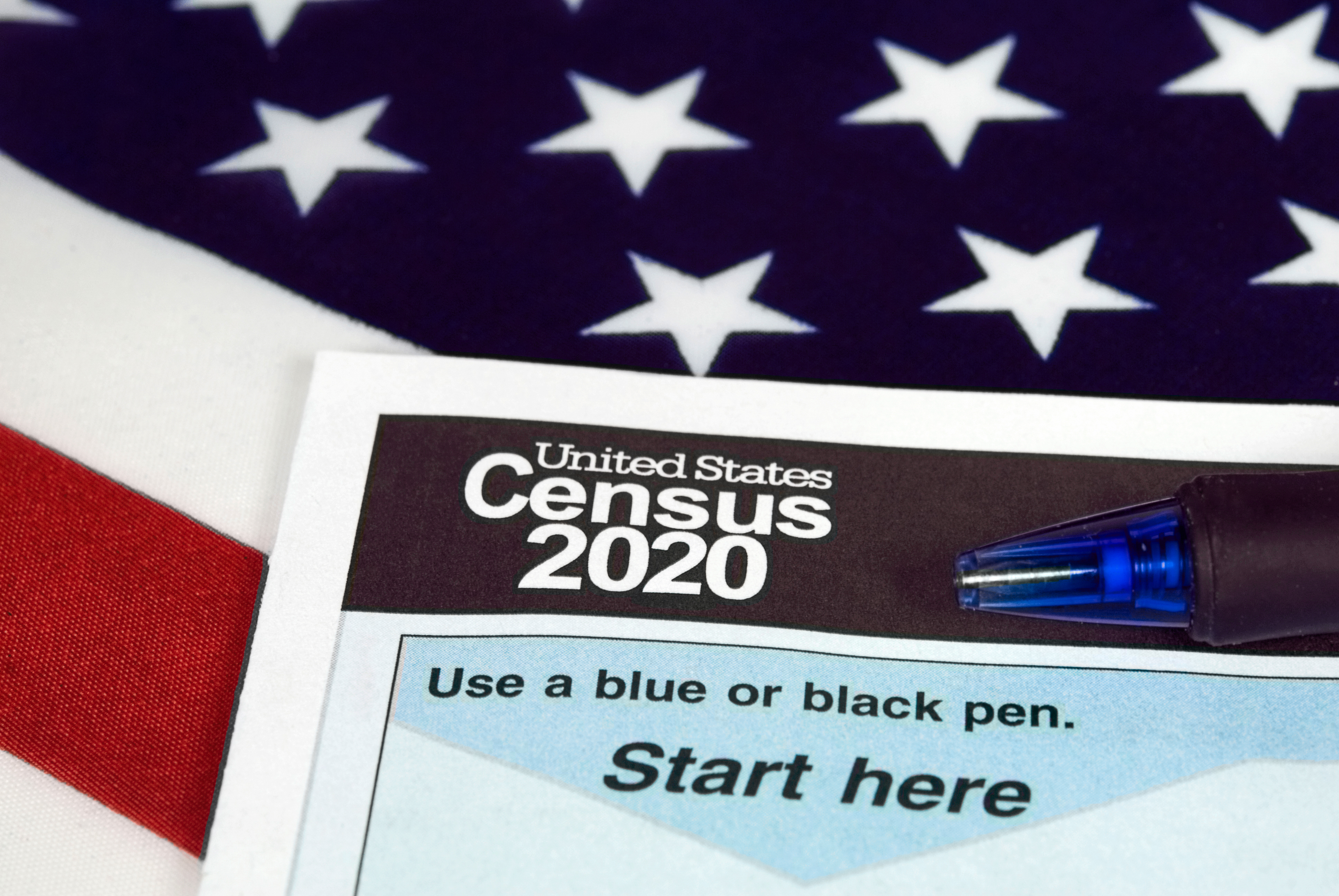 United States 2020 census form