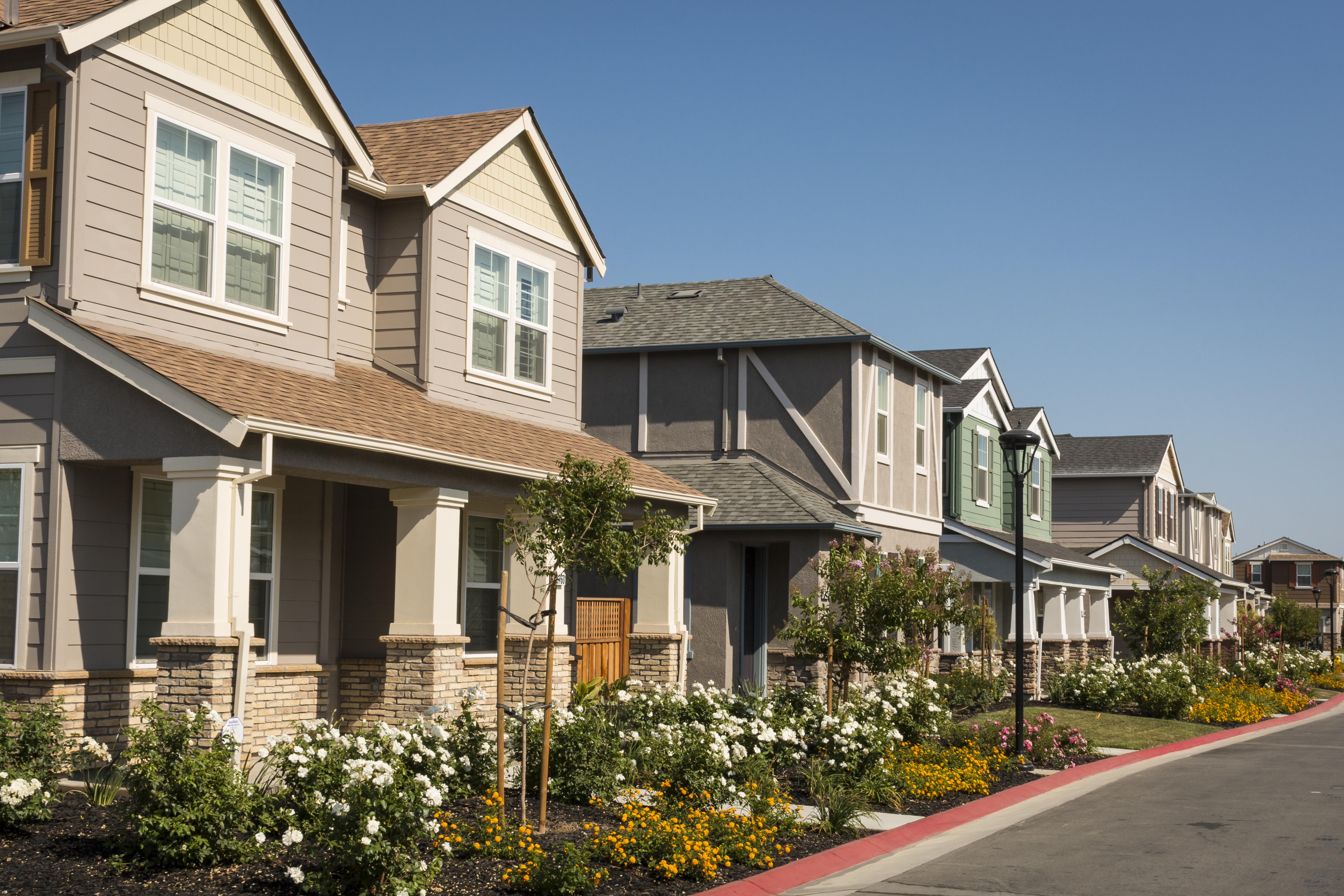 Row of New Houses