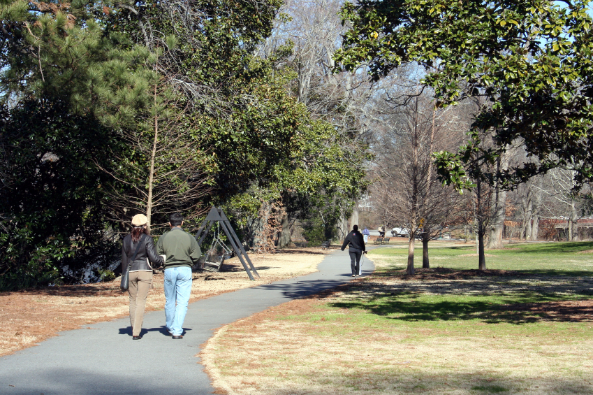 Locals walking in the neighborhood