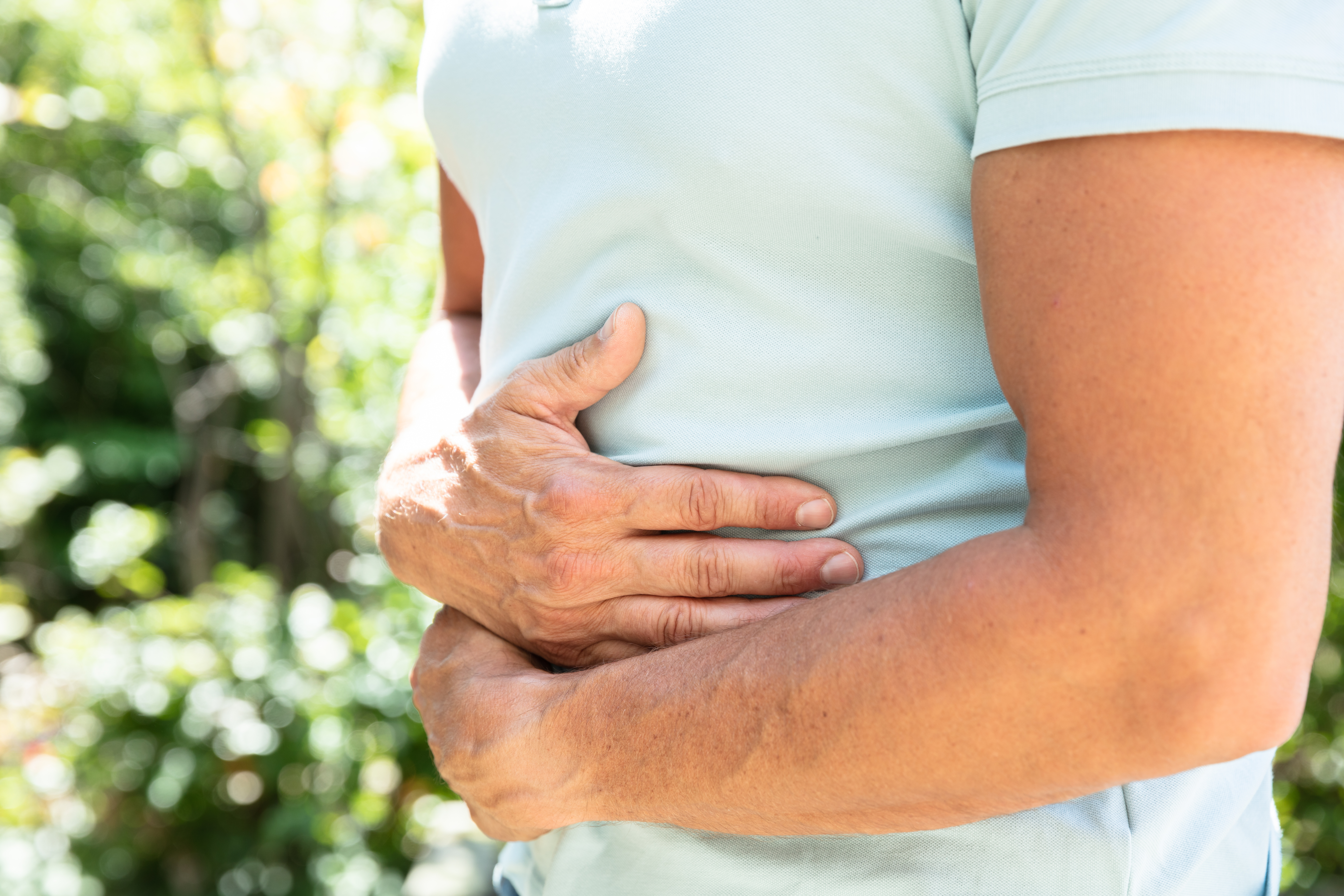 Man Having Stomachache