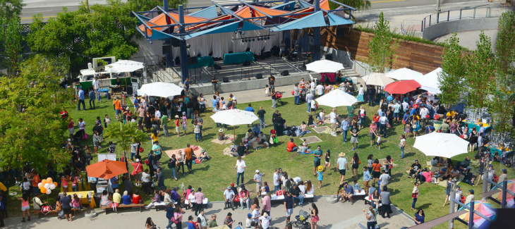 La Plaza de Cultura, Gardens, Bird view