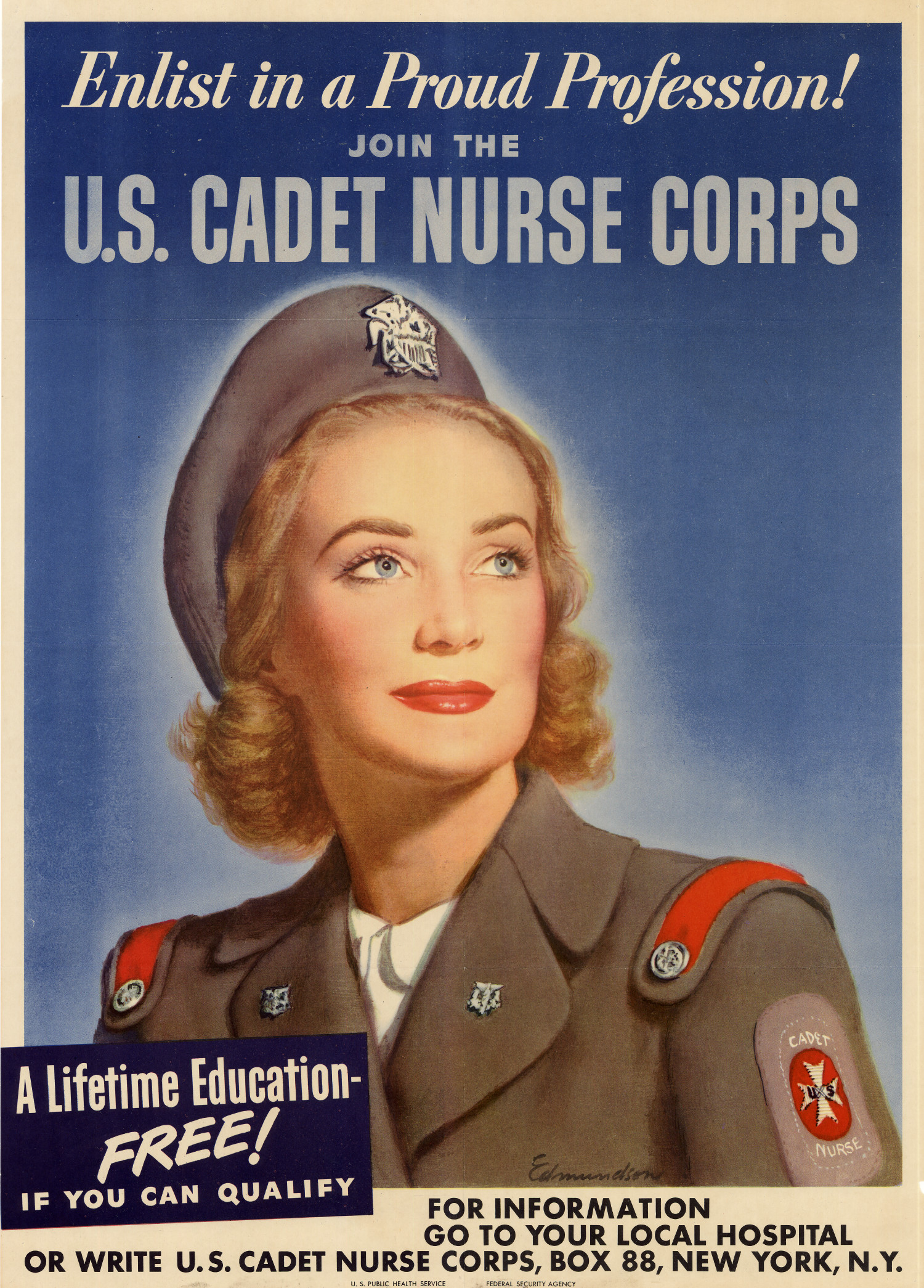 U.S. Cadet Nurse Corps Recruitment Poster