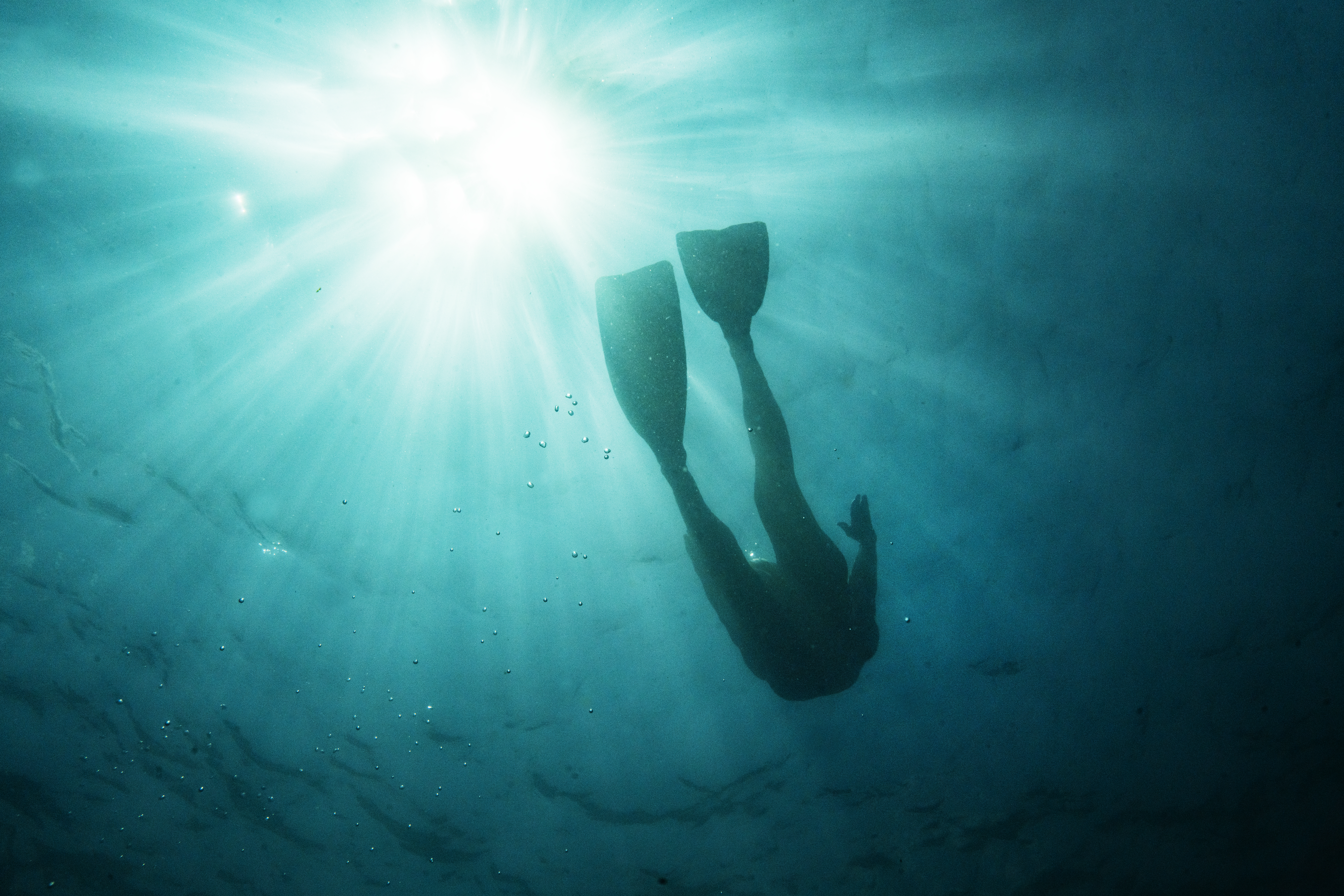 mature woman on holiday, snorkeling