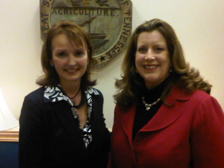 Tennessee House Speaker Beth Harwell with AARP Tennessee State Director Rebecca Kelly