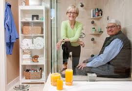 Couple in bathroom