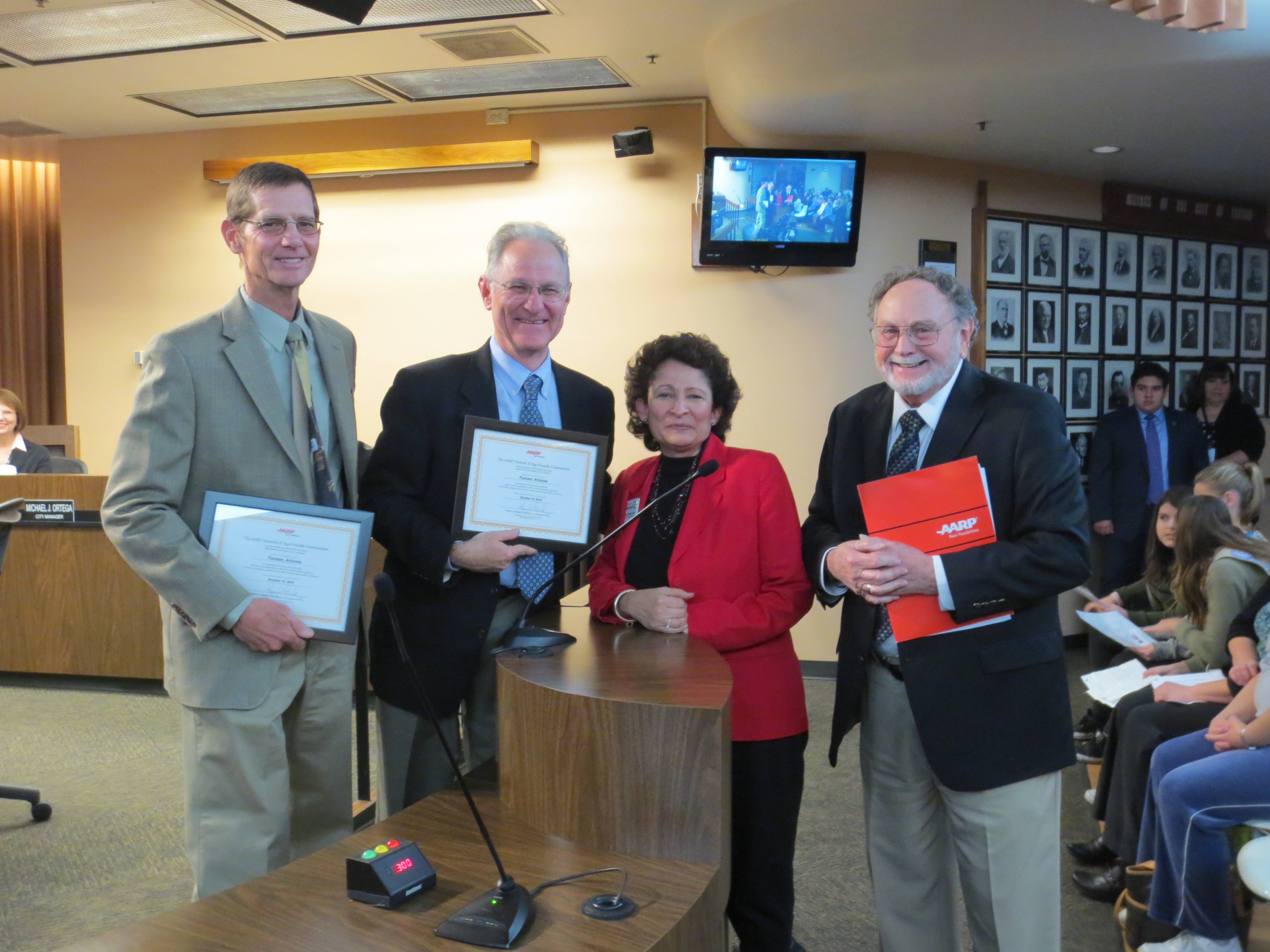 City of Tucson Welcome to AARP Network of Age Friendly Cities - City Council Steve Kozachik Mayor Jonathan Rothschild AARP Maria Ramirez-Trillo ELDER Alliance Jim Murphy