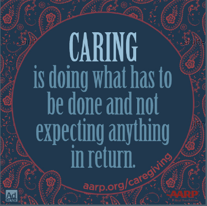 Caregiving.nothing in return