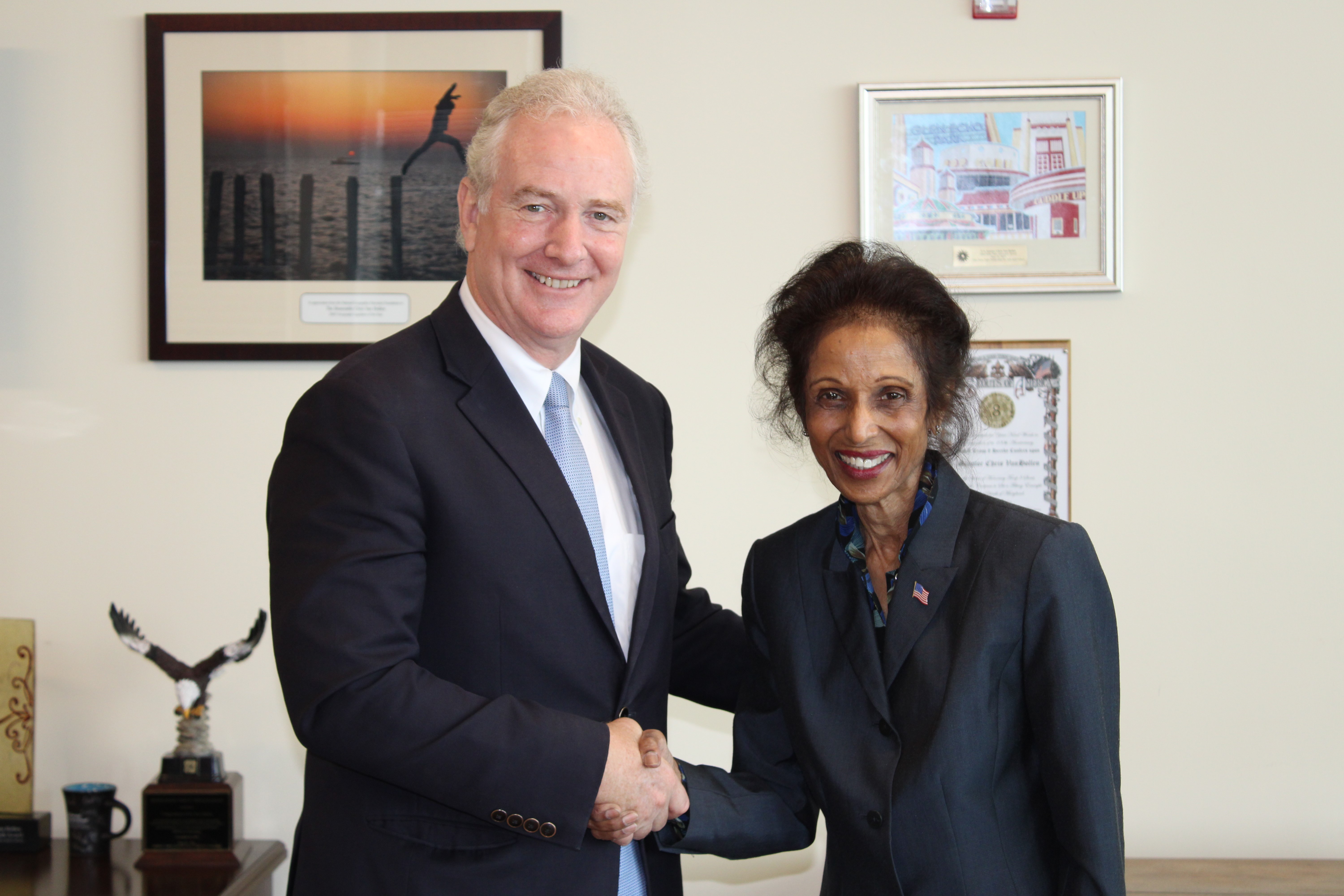 Dr. Haley with Senator Van Hollen