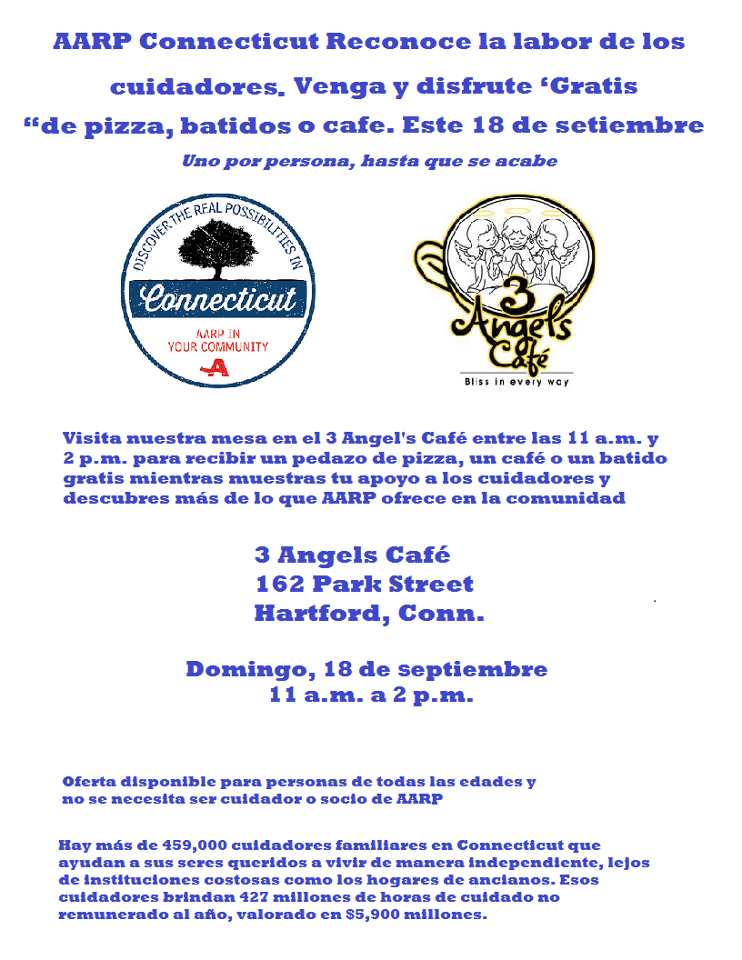 3 Angels event flyer - Spanish