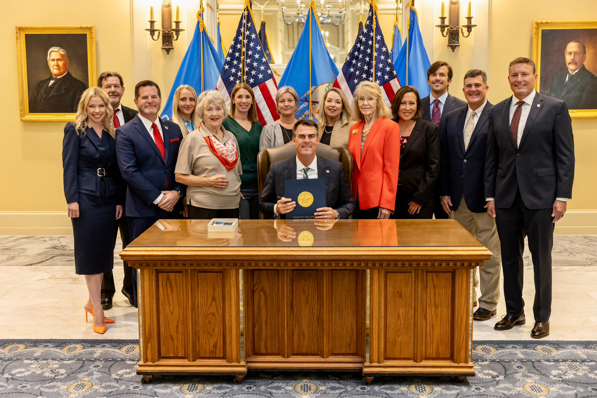 HB 3318 Unfair Service Agreements Gov. Stitt Bill Signing.png