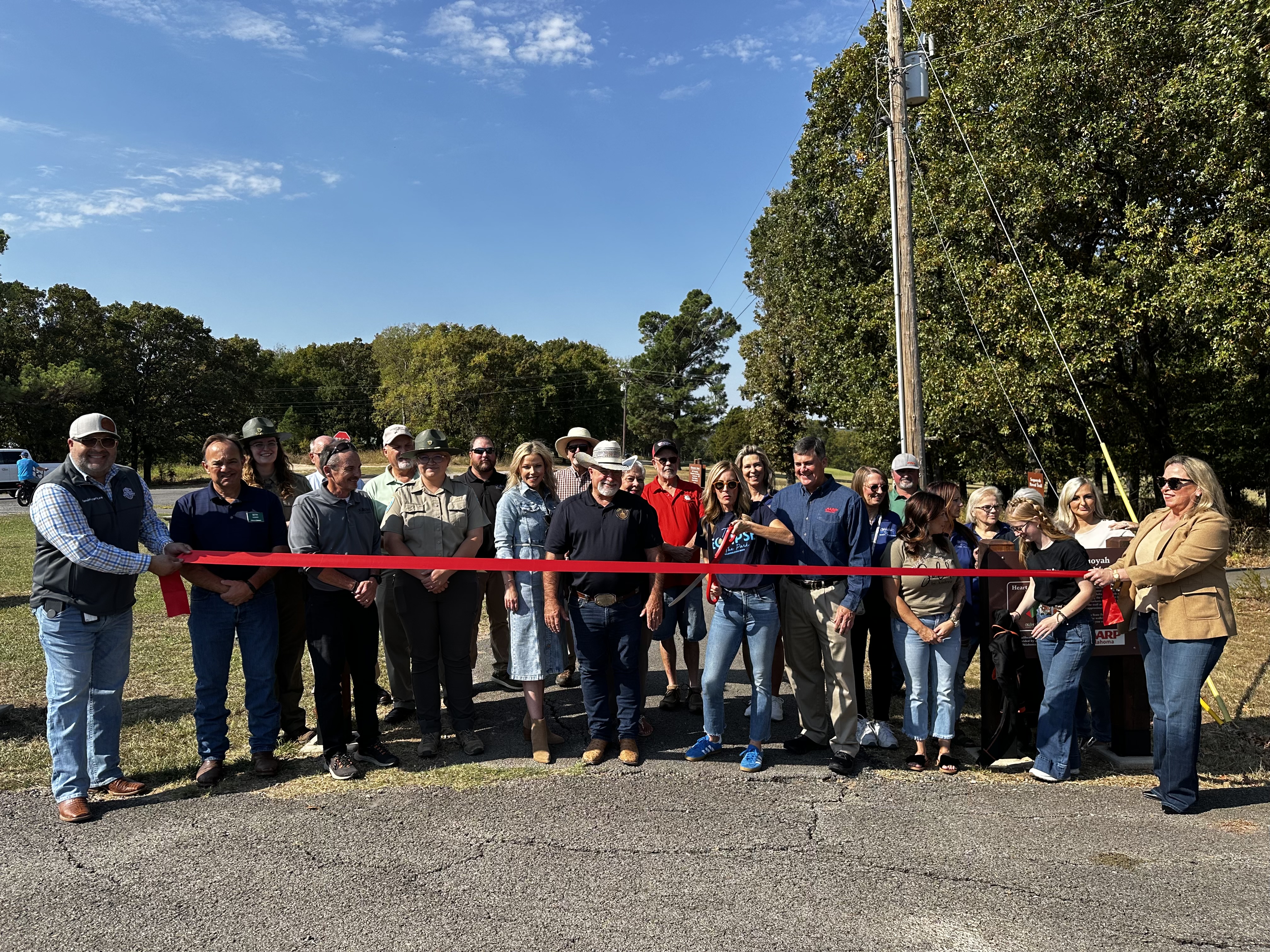 OK Heart Healthy trail ribbon cutting Sequoyah