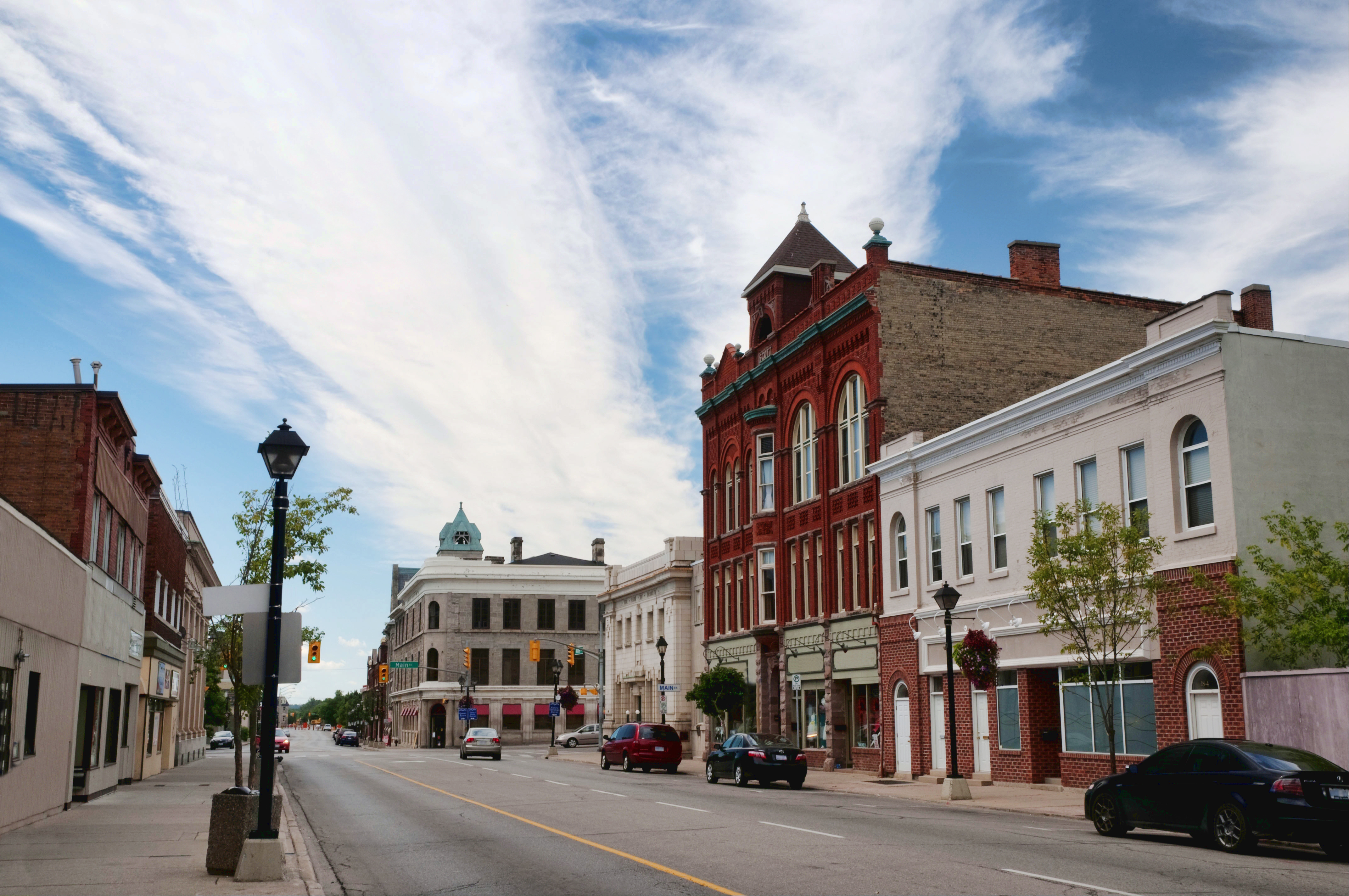 Small town main street