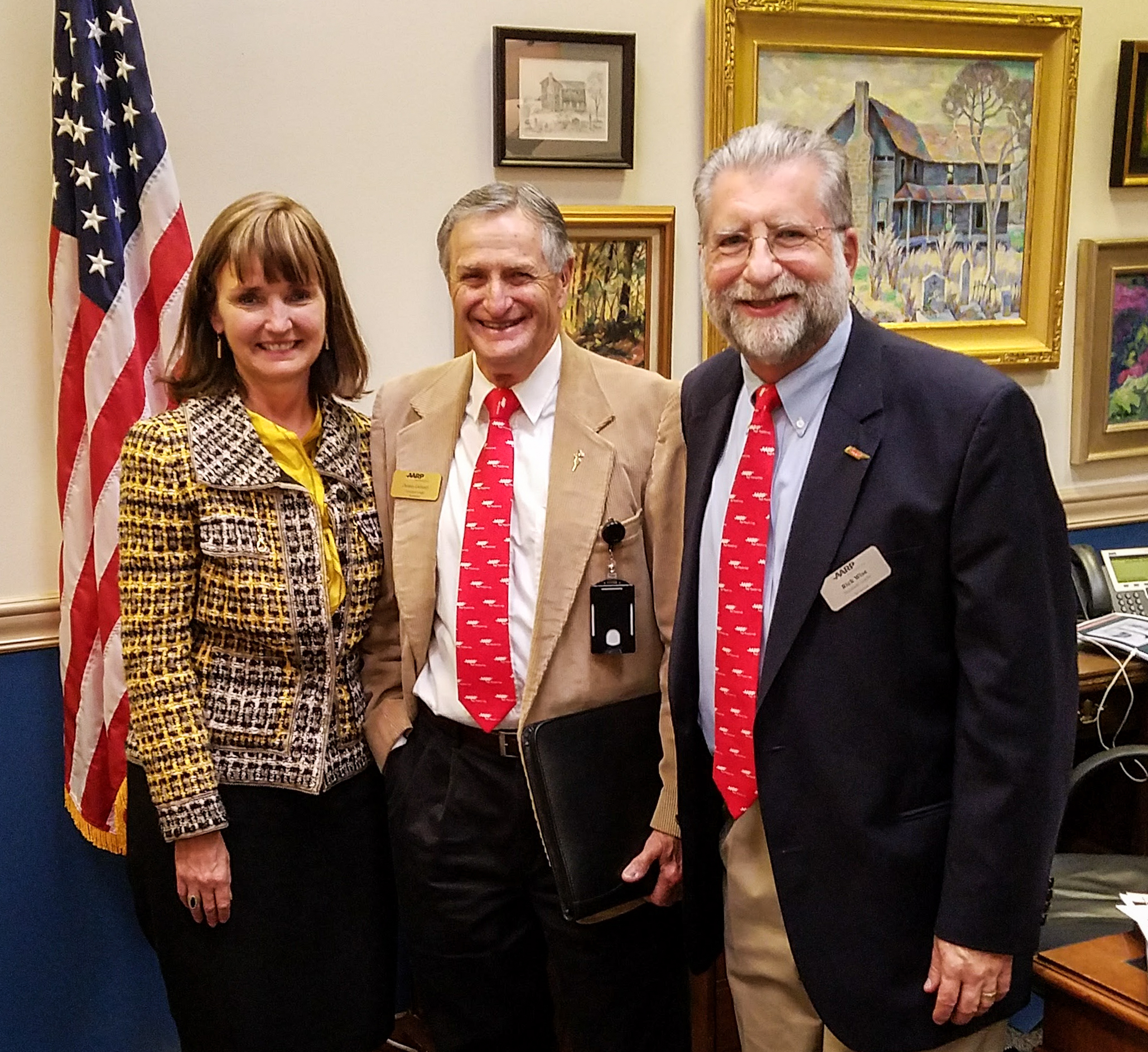 AARP TN volunteers and Speaker Beth Harwell