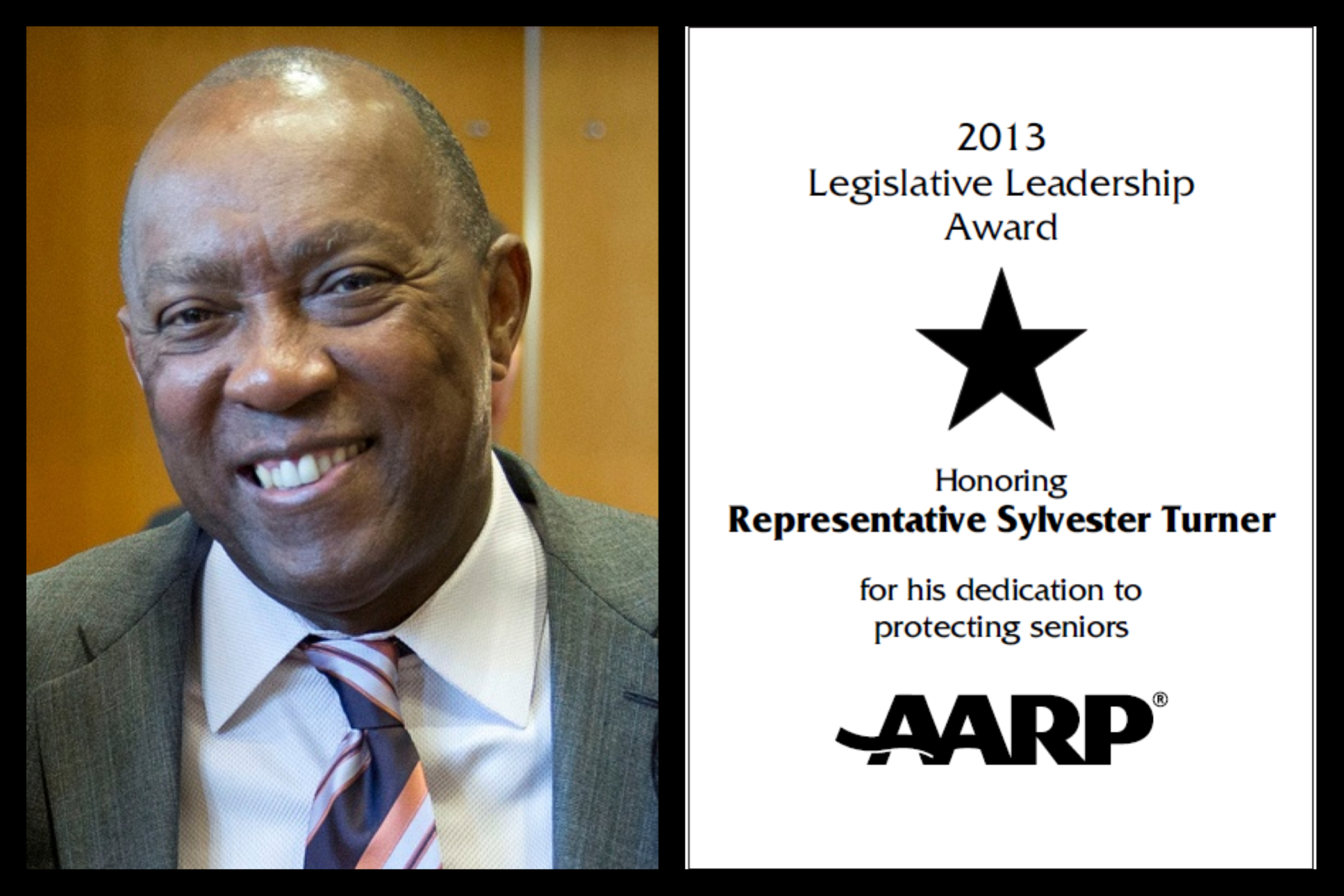 Sylvester Turner legislative award