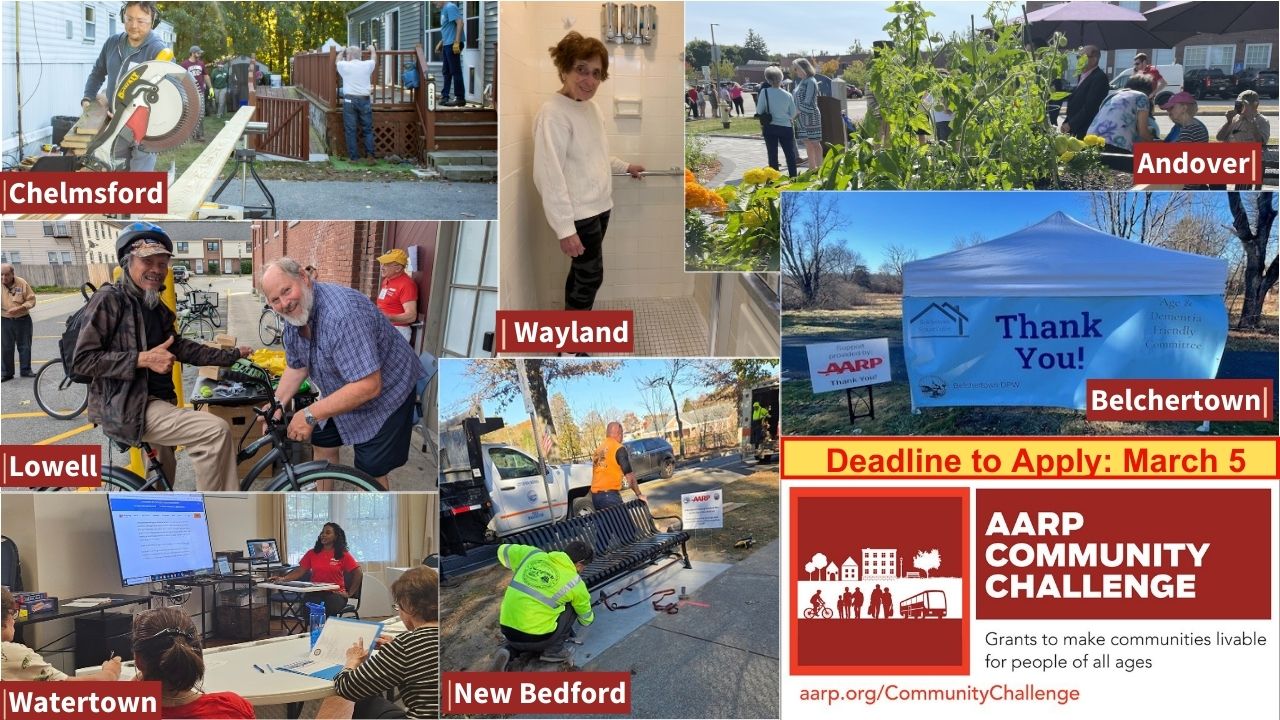 2024 Community Challenge Grantees featured in a collage alerting people to the March 5 Deadline