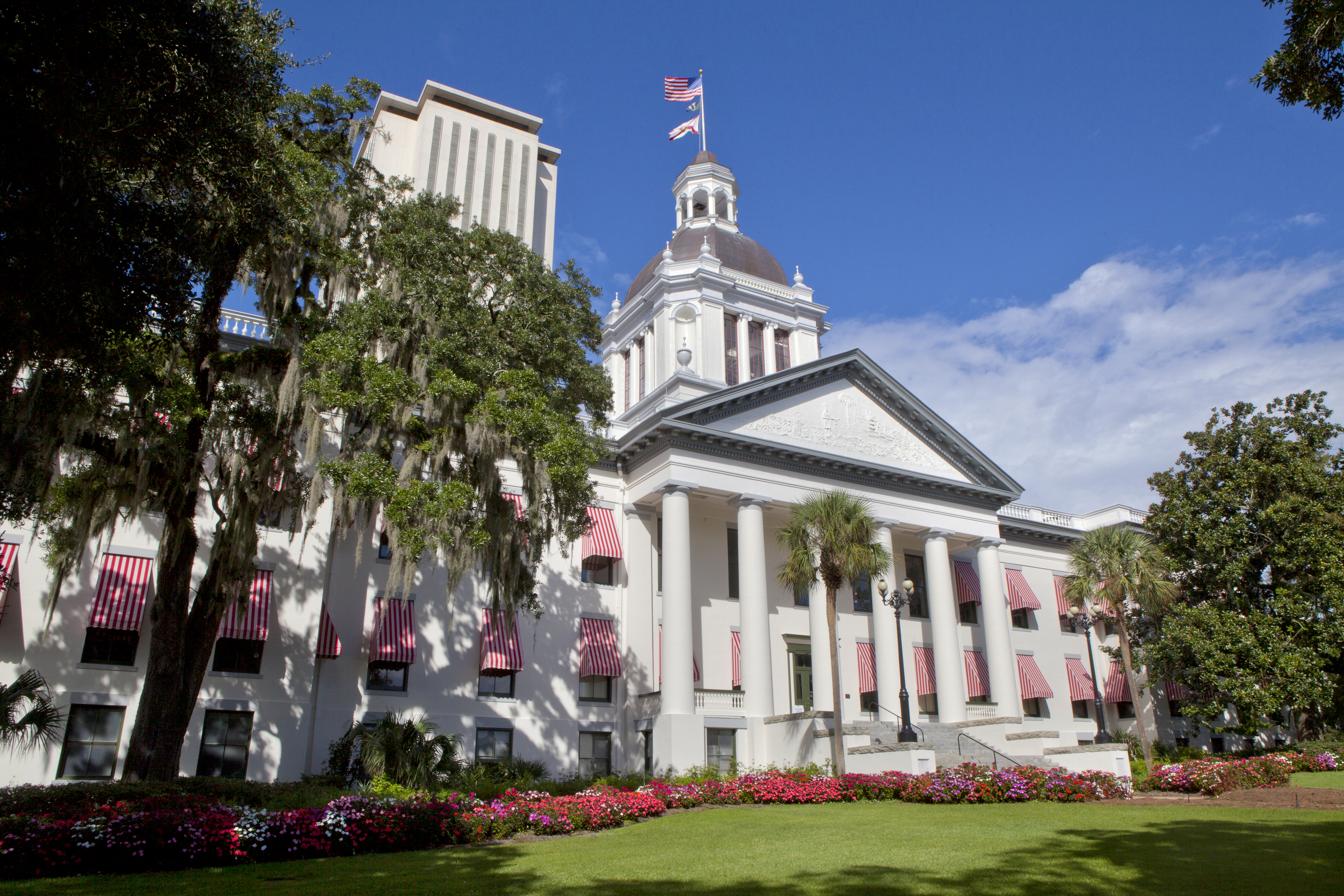 View of the Florida Stare Capitol in Tallahassee