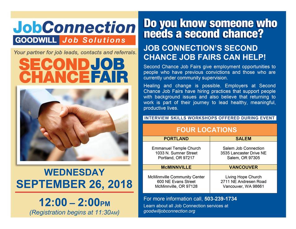 second chance job fair