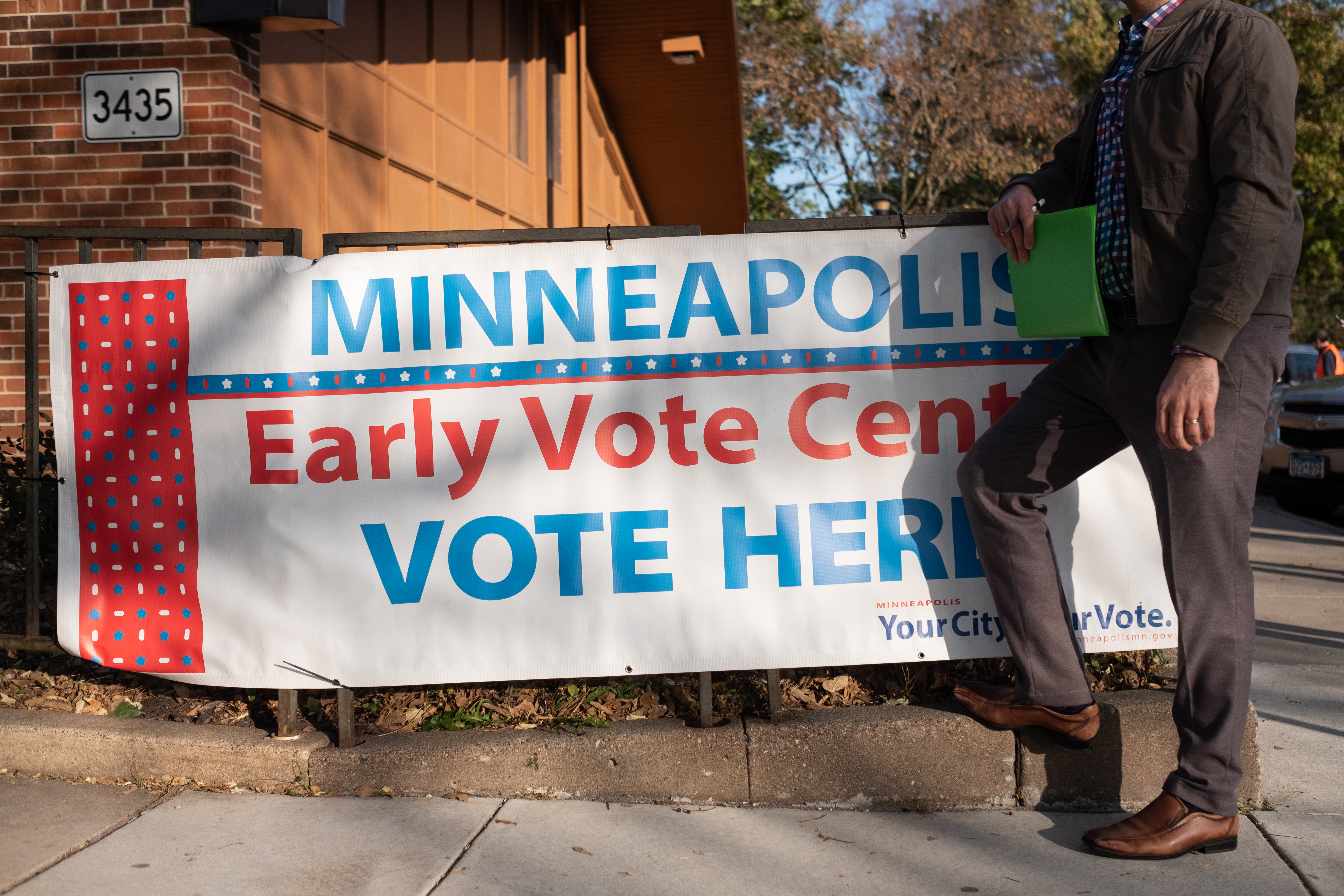Large Turnout For Early Voting In Minneapolis, Minnesota