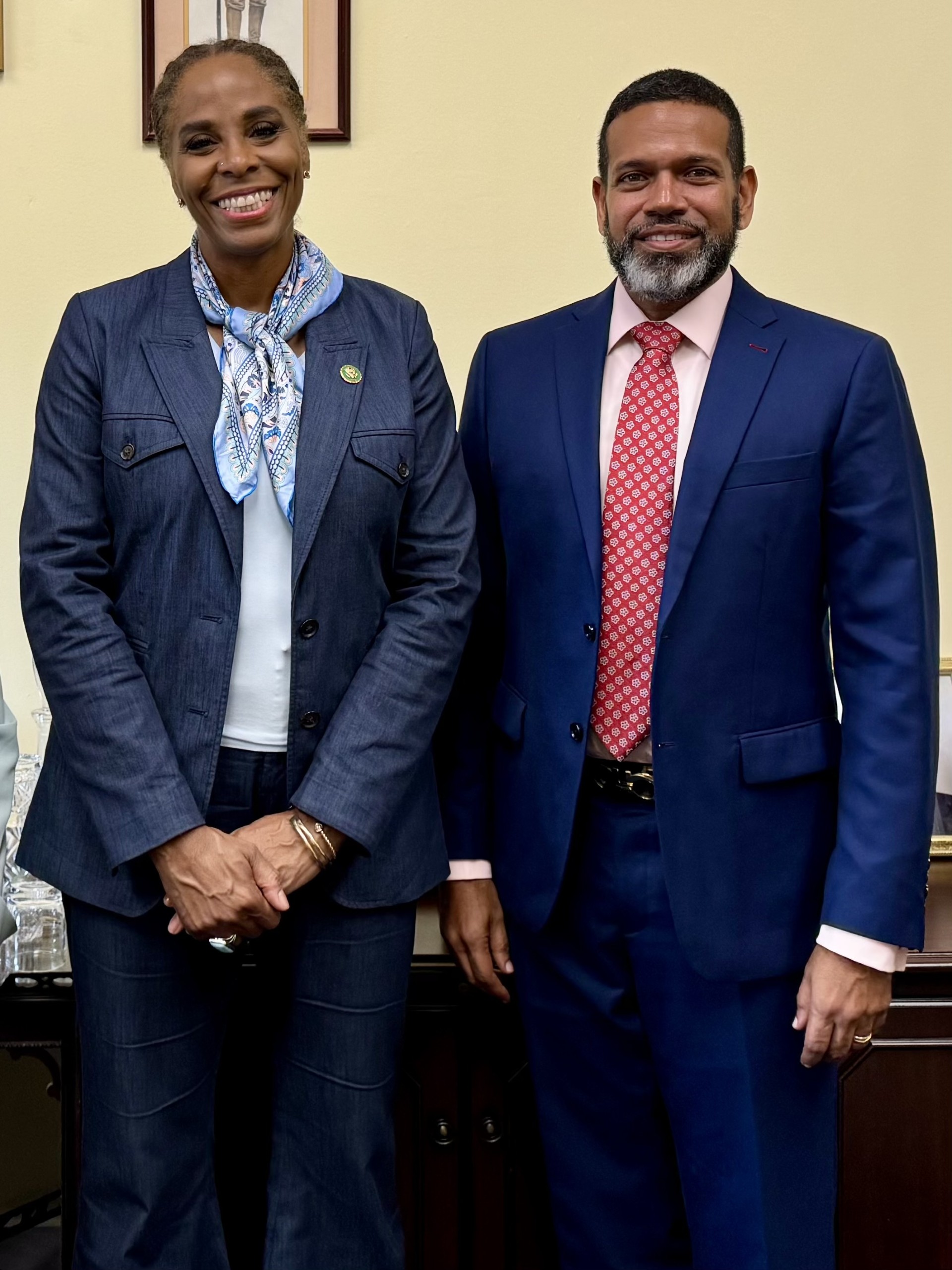 Stacey Plaskett and Troy de Chabert-Schuster.jpg