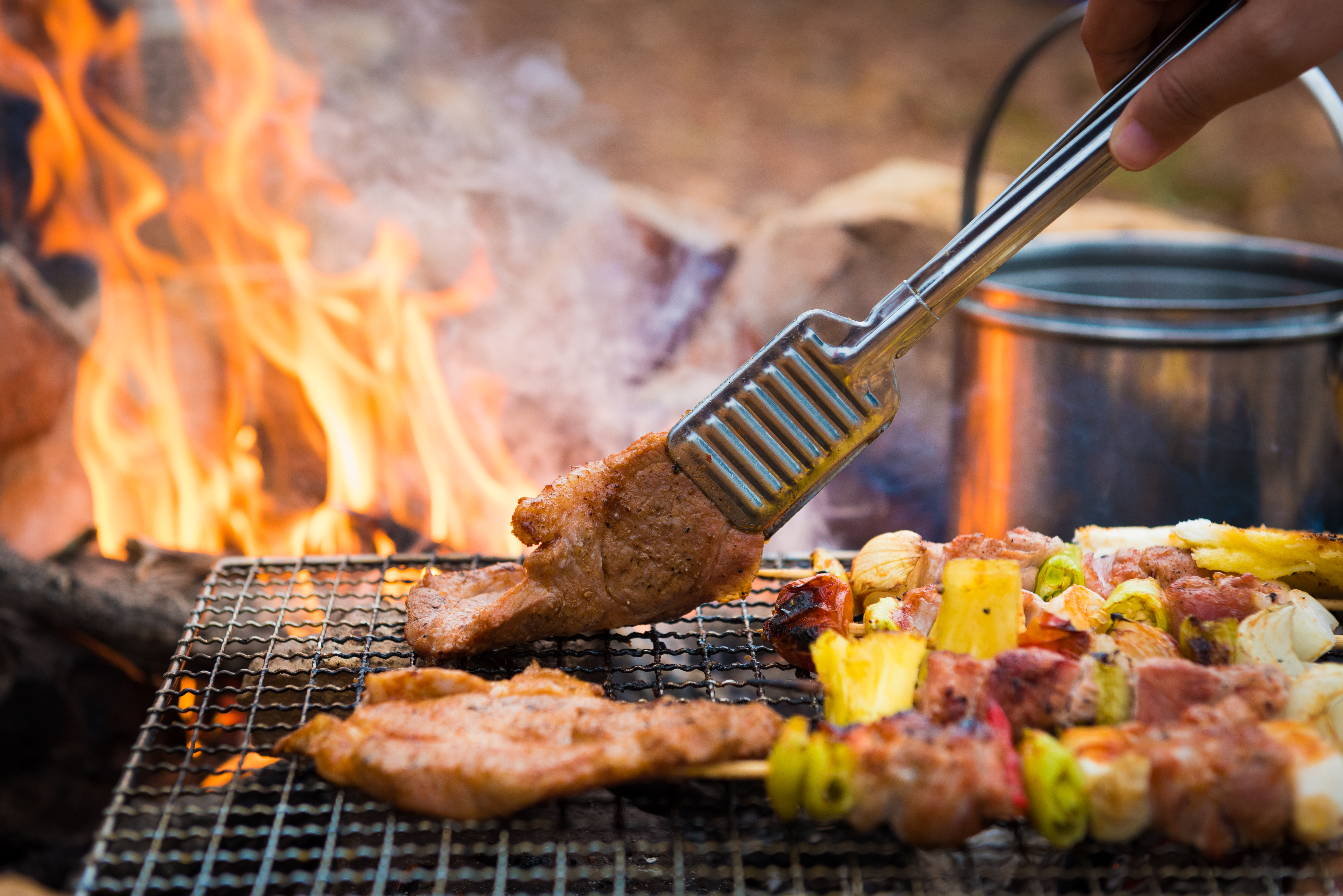 Barbecue in the campground