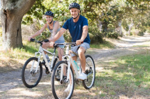 Couple cycling