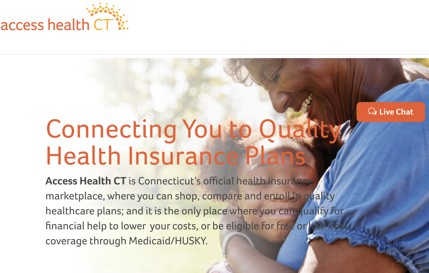 Access Health CT Homepage