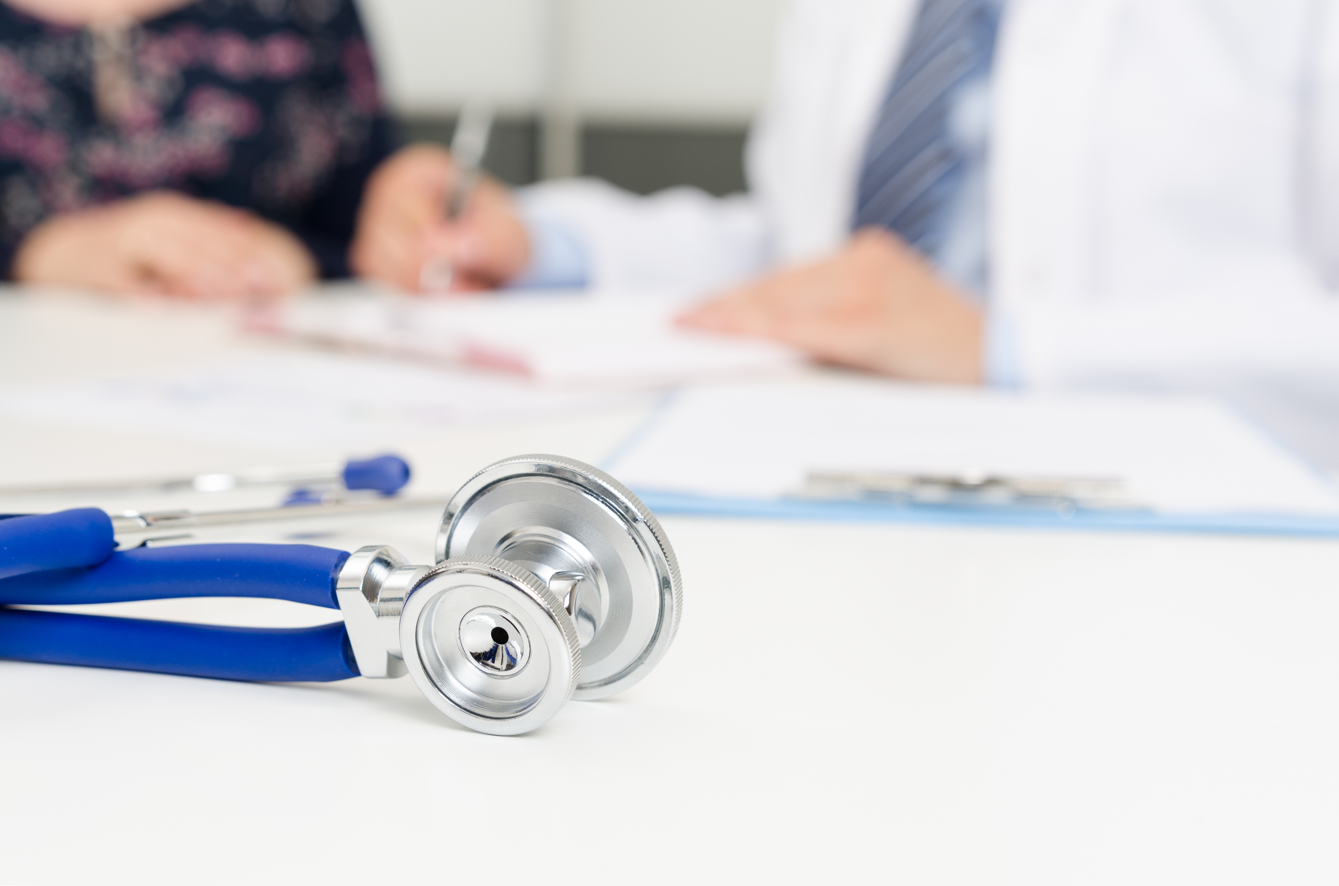 Patient and doctor at the office