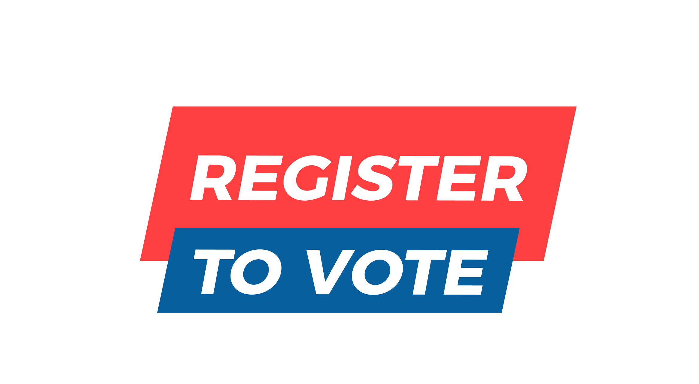 Register to Vote graphic design element. Vector illustration